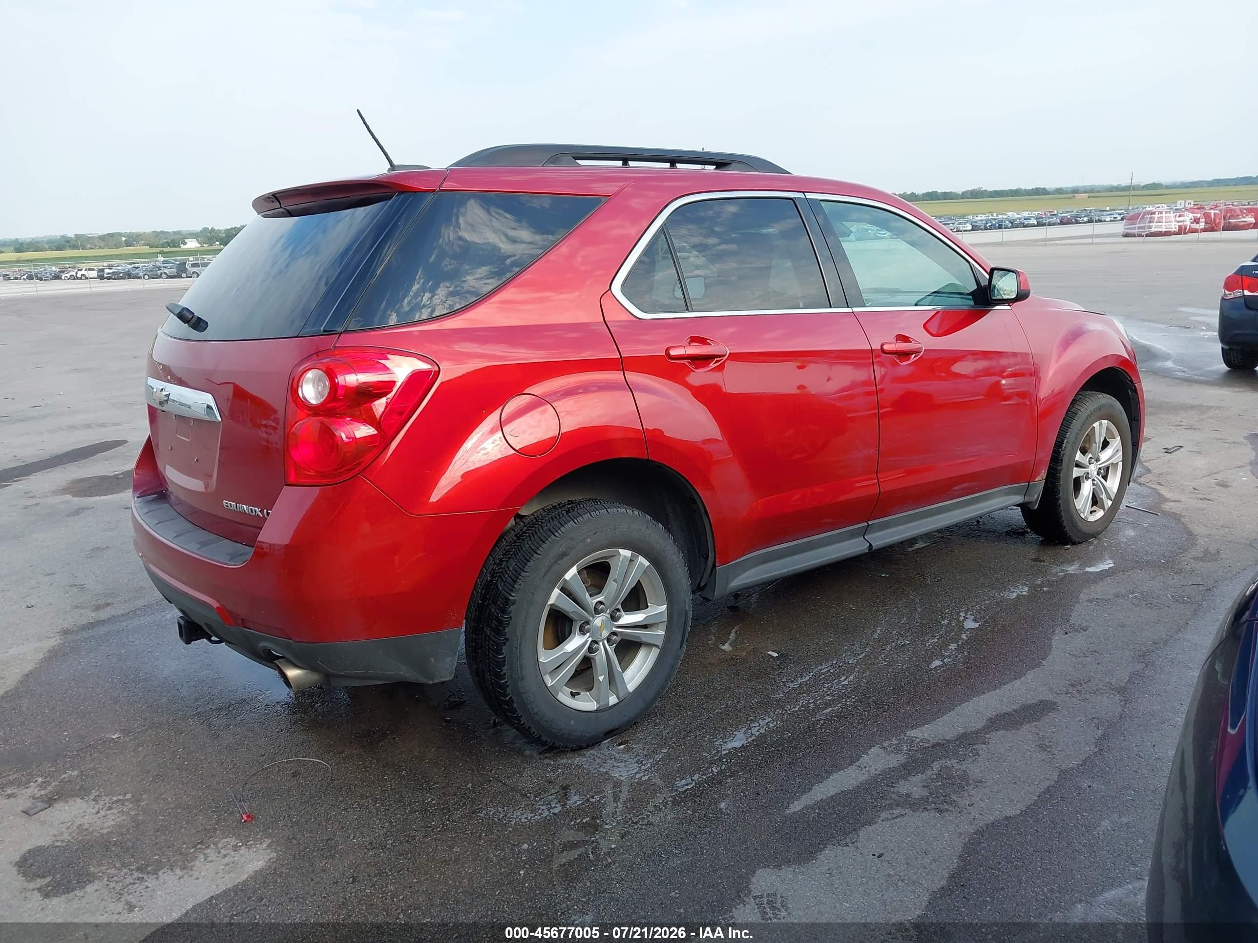 2015 Chevrolet Equinox Lt Red vin: 2GNFLBE3XF6216235