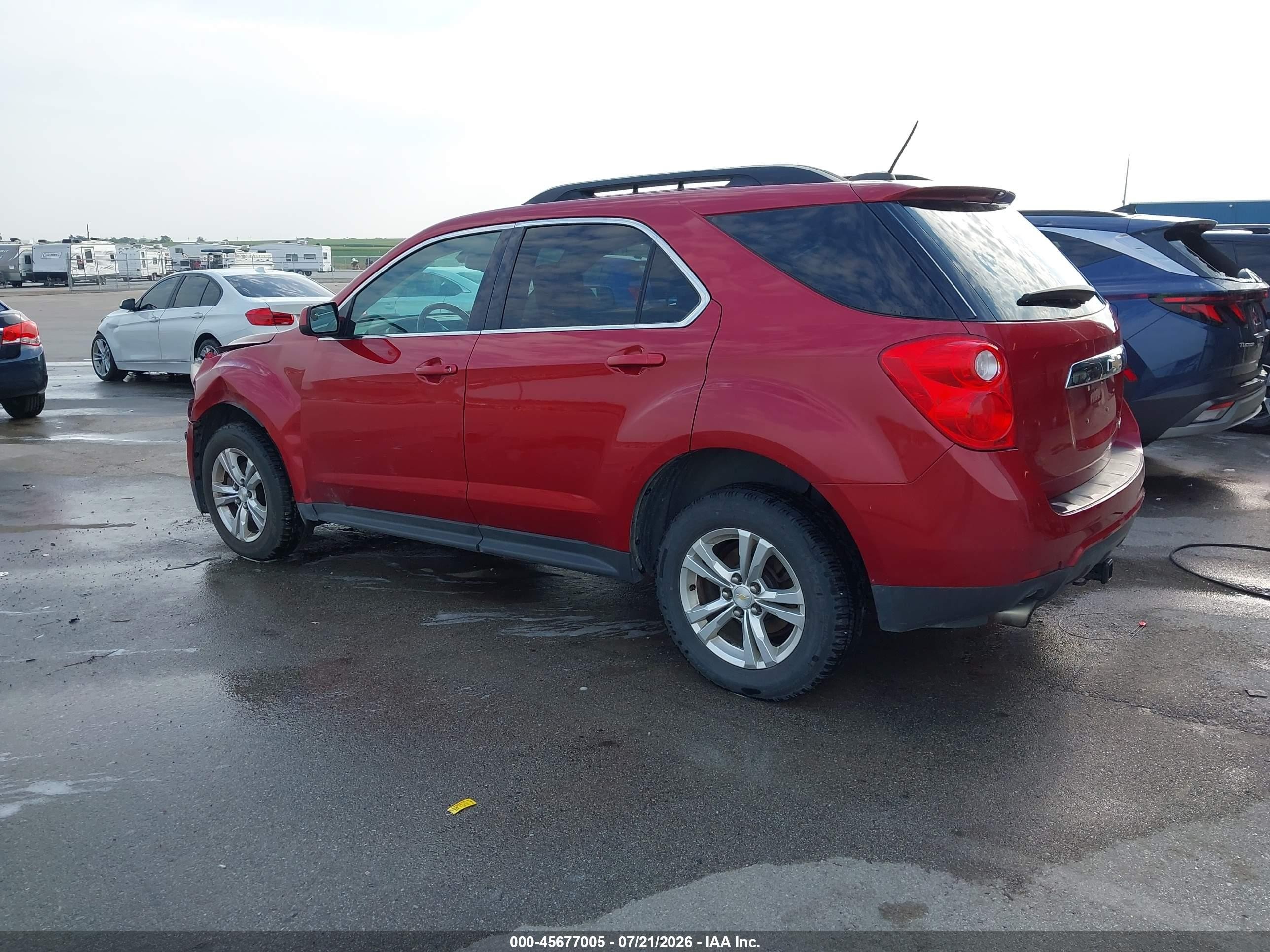 2015 Chevrolet Equinox Lt Red vin: 2GNFLBE3XF6216235