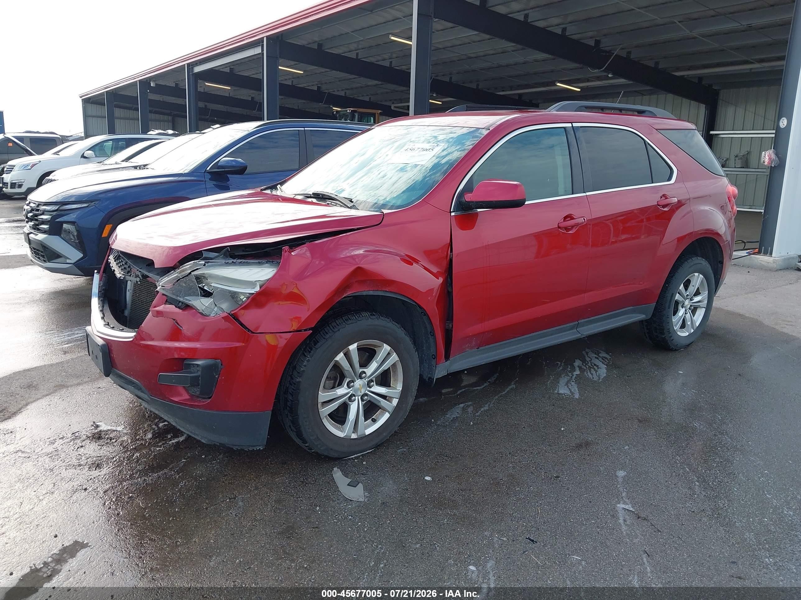 2015 Chevrolet Equinox Lt Red vin: 2GNFLBE3XF6216235
