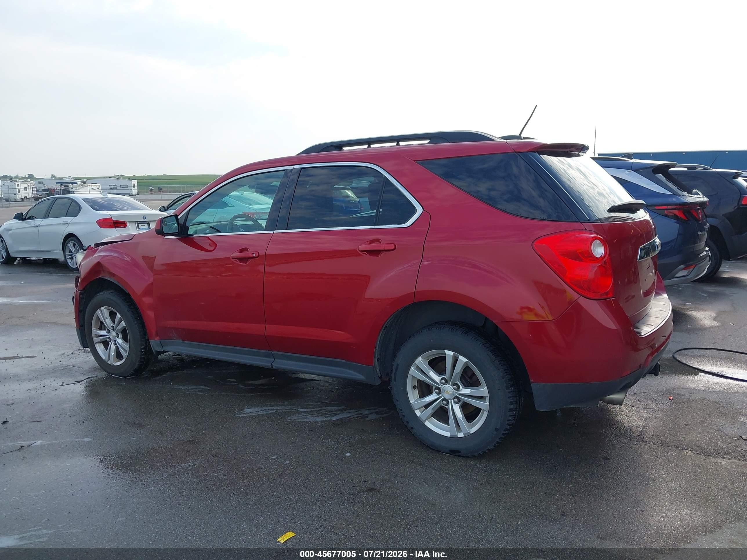 2015 Chevrolet Equinox Lt Red vin: 2GNFLBE3XF6216235