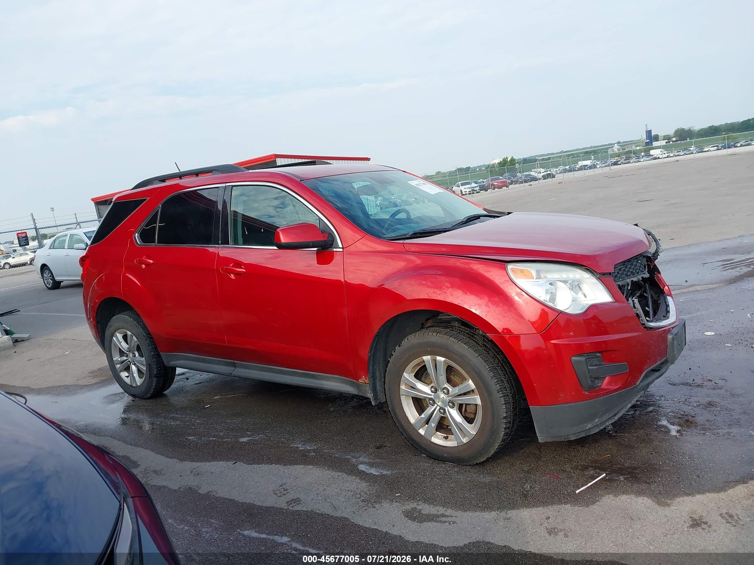 2015 Chevrolet Equinox Lt Red vin: 2GNFLBE3XF6216235