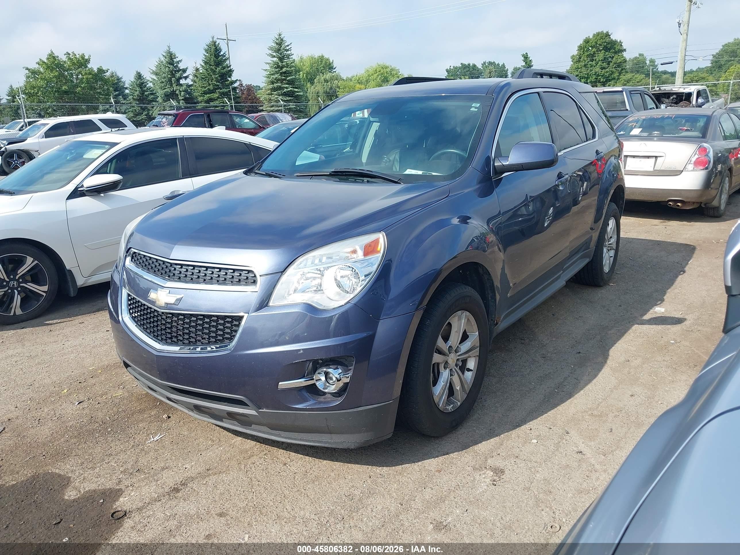 2014 Chevrolet Equinox Lt Синий vin: 2GNFLCE33E6181171