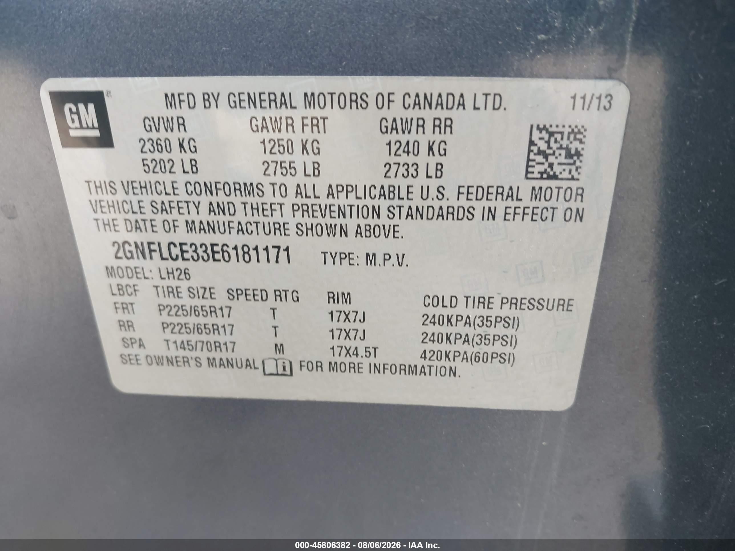 2014 Chevrolet Equinox Lt Синий vin: 2GNFLCE33E6181171