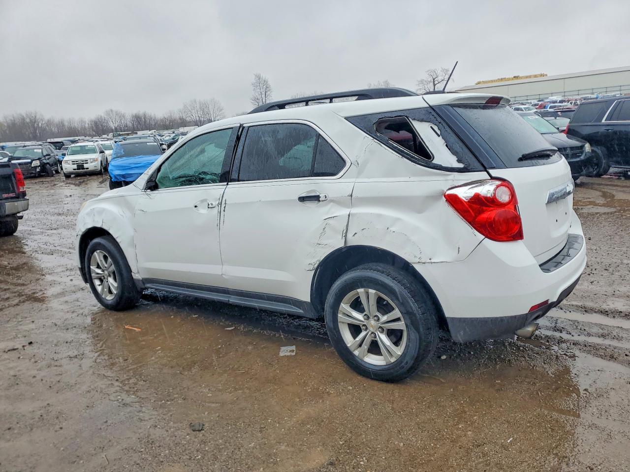 2015 Chevrolet Equinox Lt White vin: 2GNFLCE34F6232890