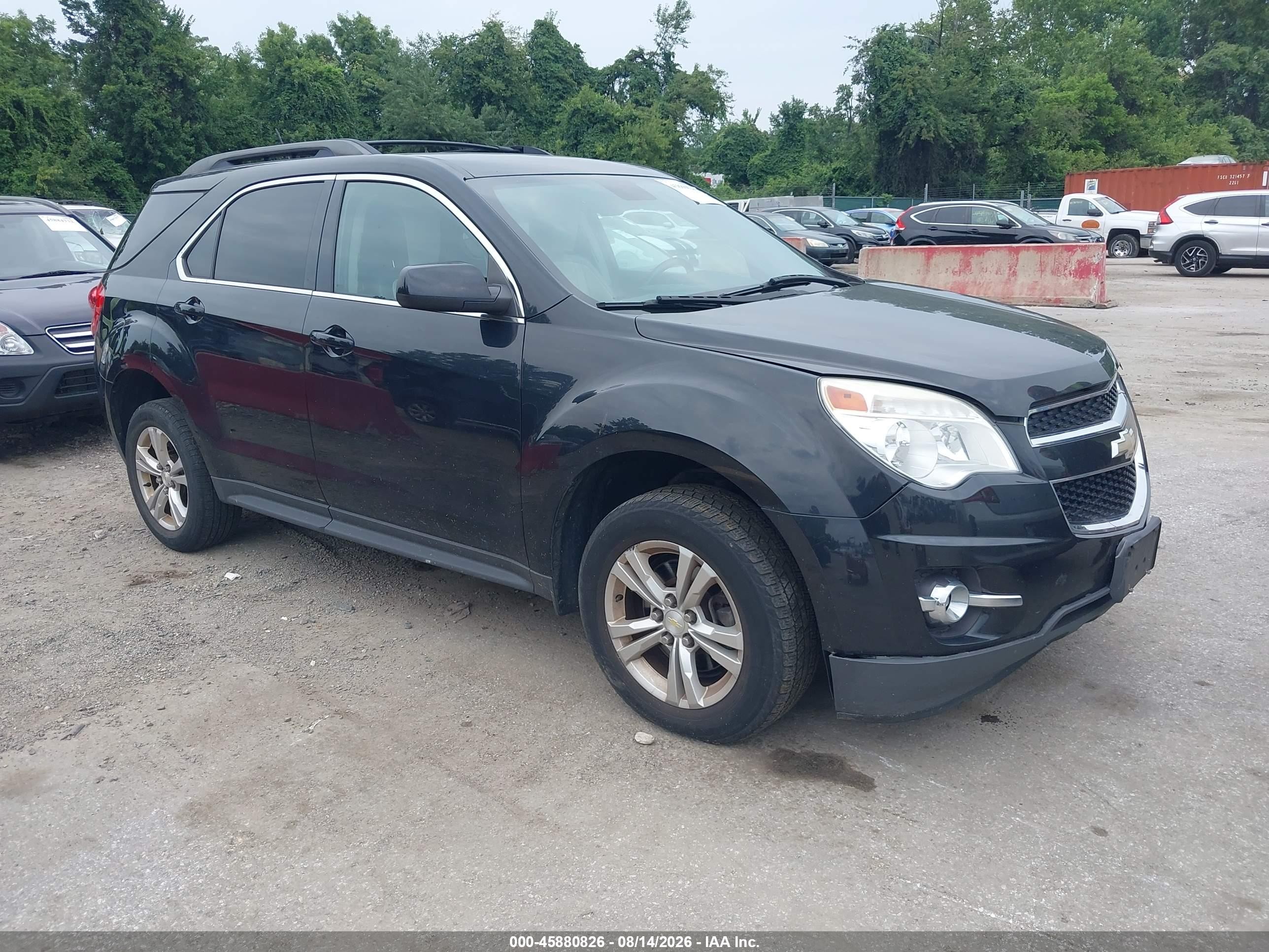 2014 Chevrolet Equinox Lt Black vin: 2GNFLCE37E6144463