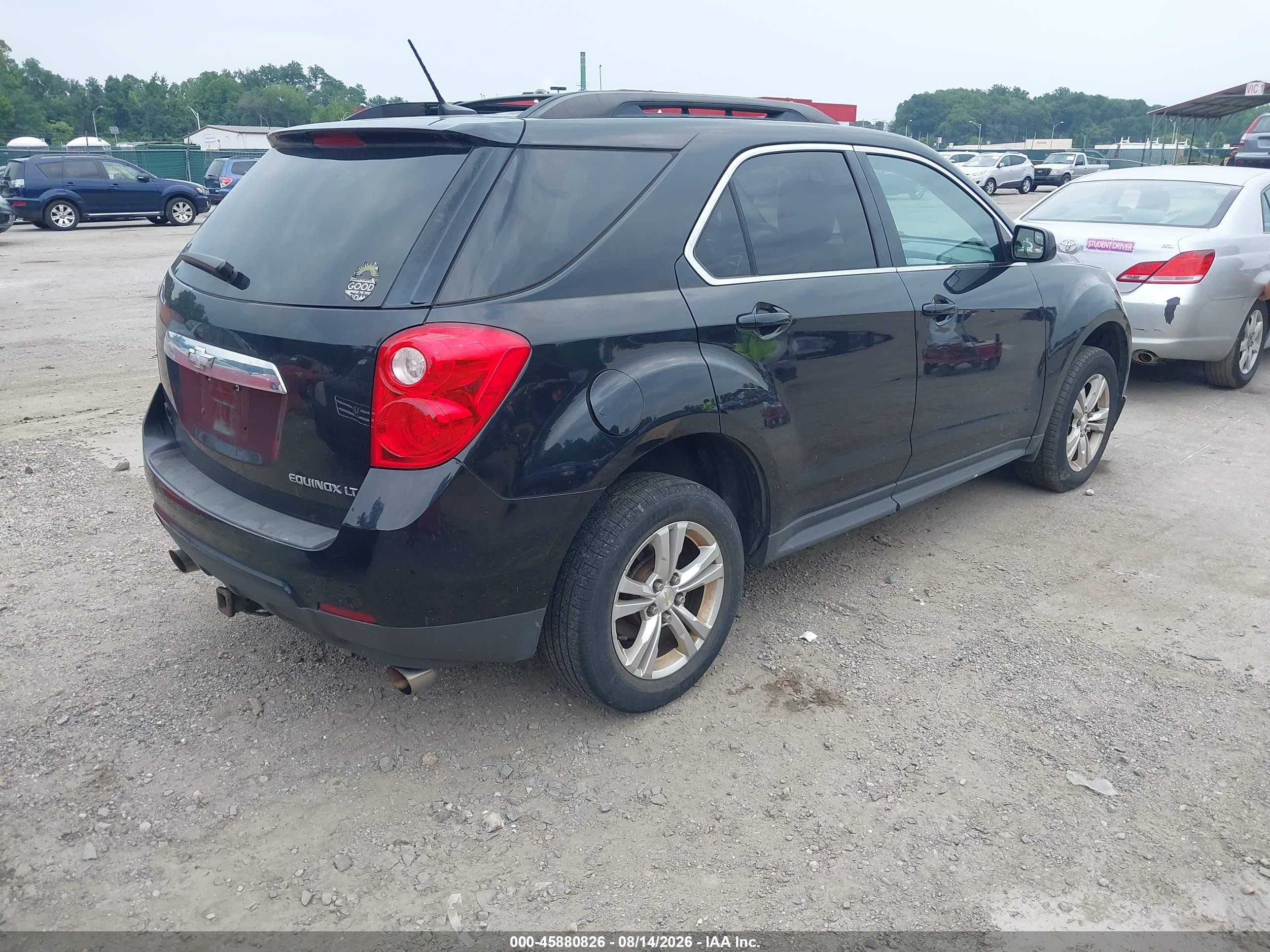2014 Chevrolet Equinox Lt Black vin: 2GNFLCE37E6144463