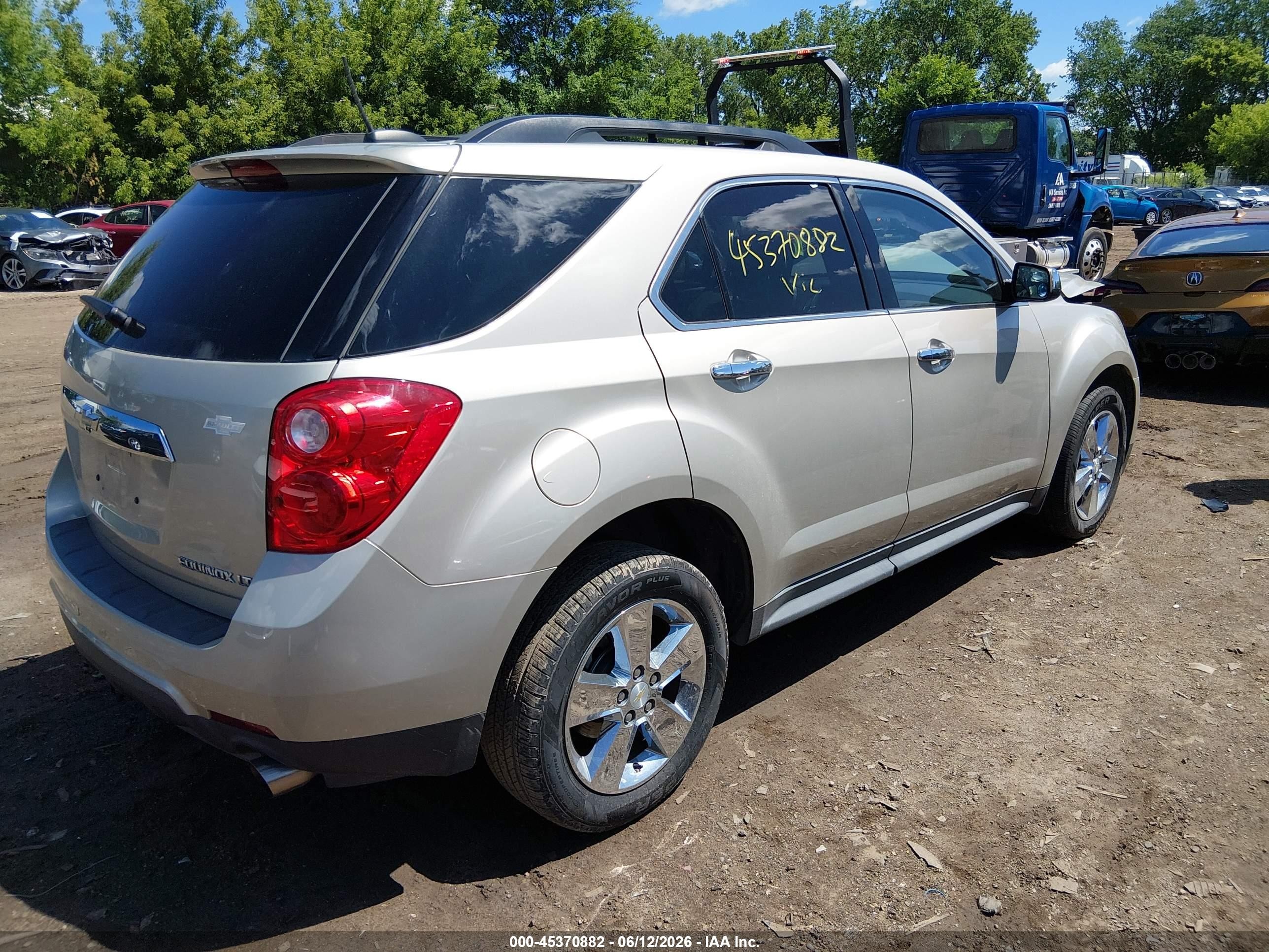 2015 Chevrolet Equinox Lt Beige vin: 2GNFLCE39F6213011