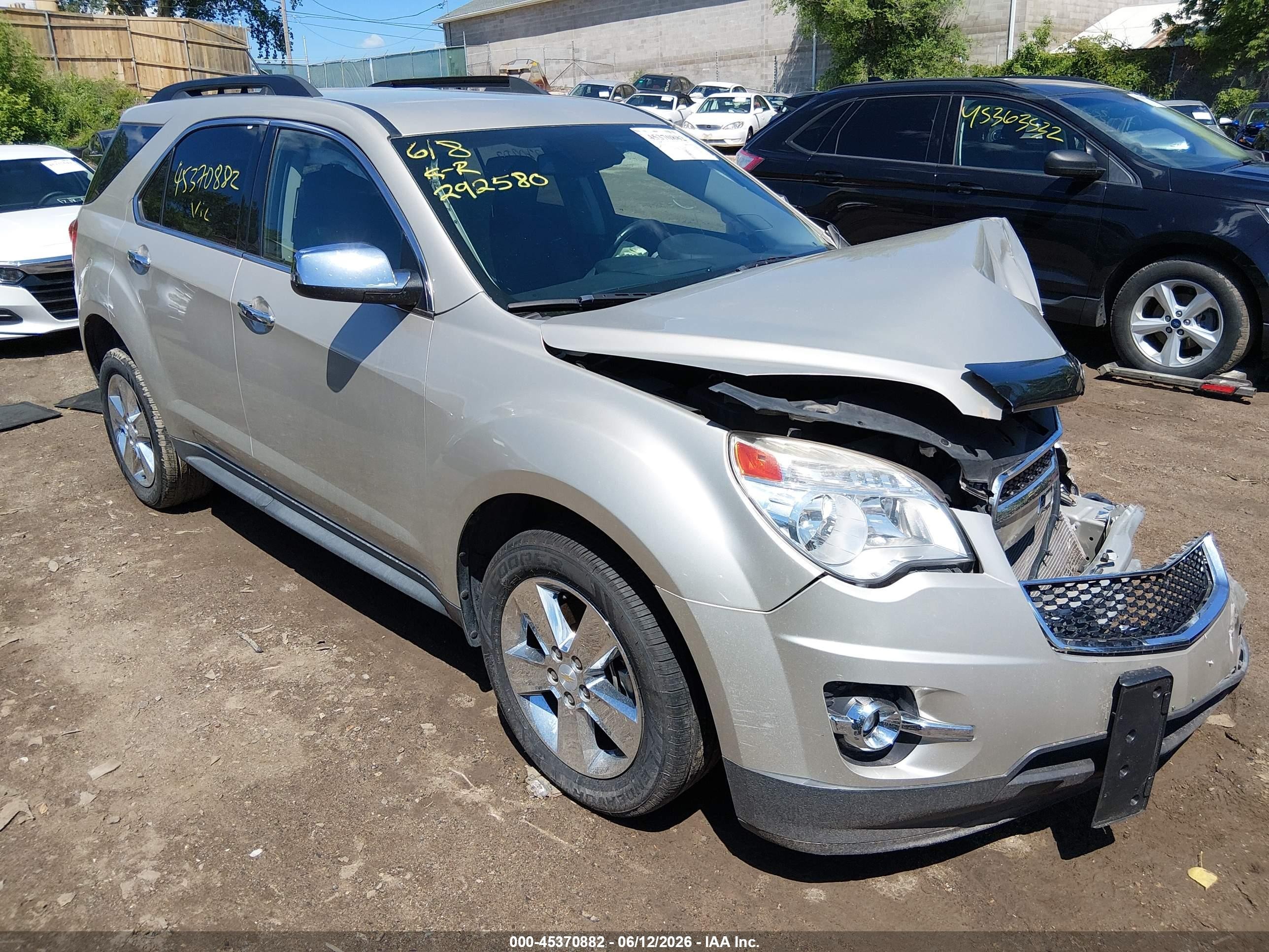 2015 Chevrolet Equinox Lt Beige vin: 2GNFLCE39F6213011