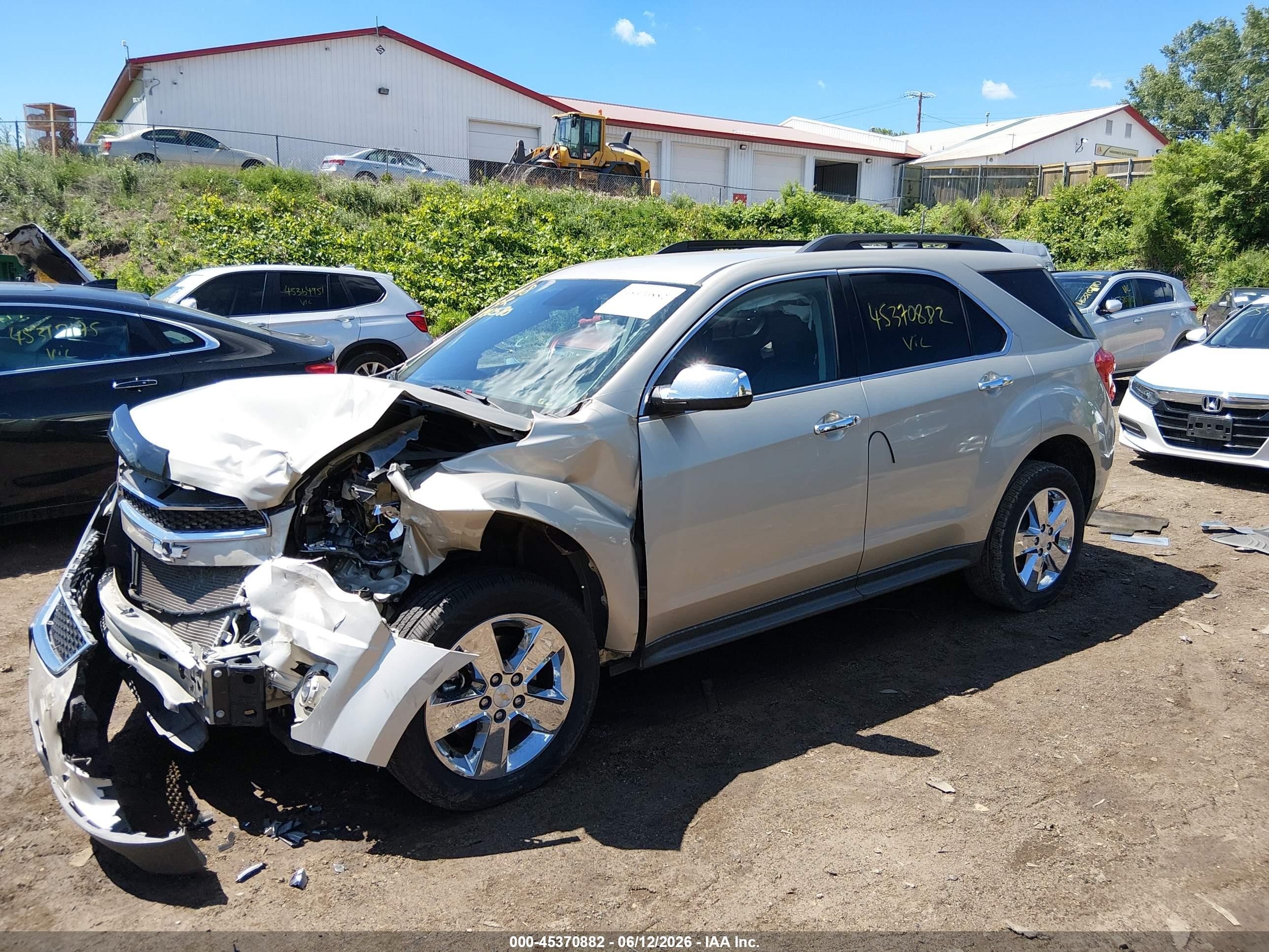 2015 Chevrolet Equinox Lt Beige vin: 2GNFLCE39F6213011