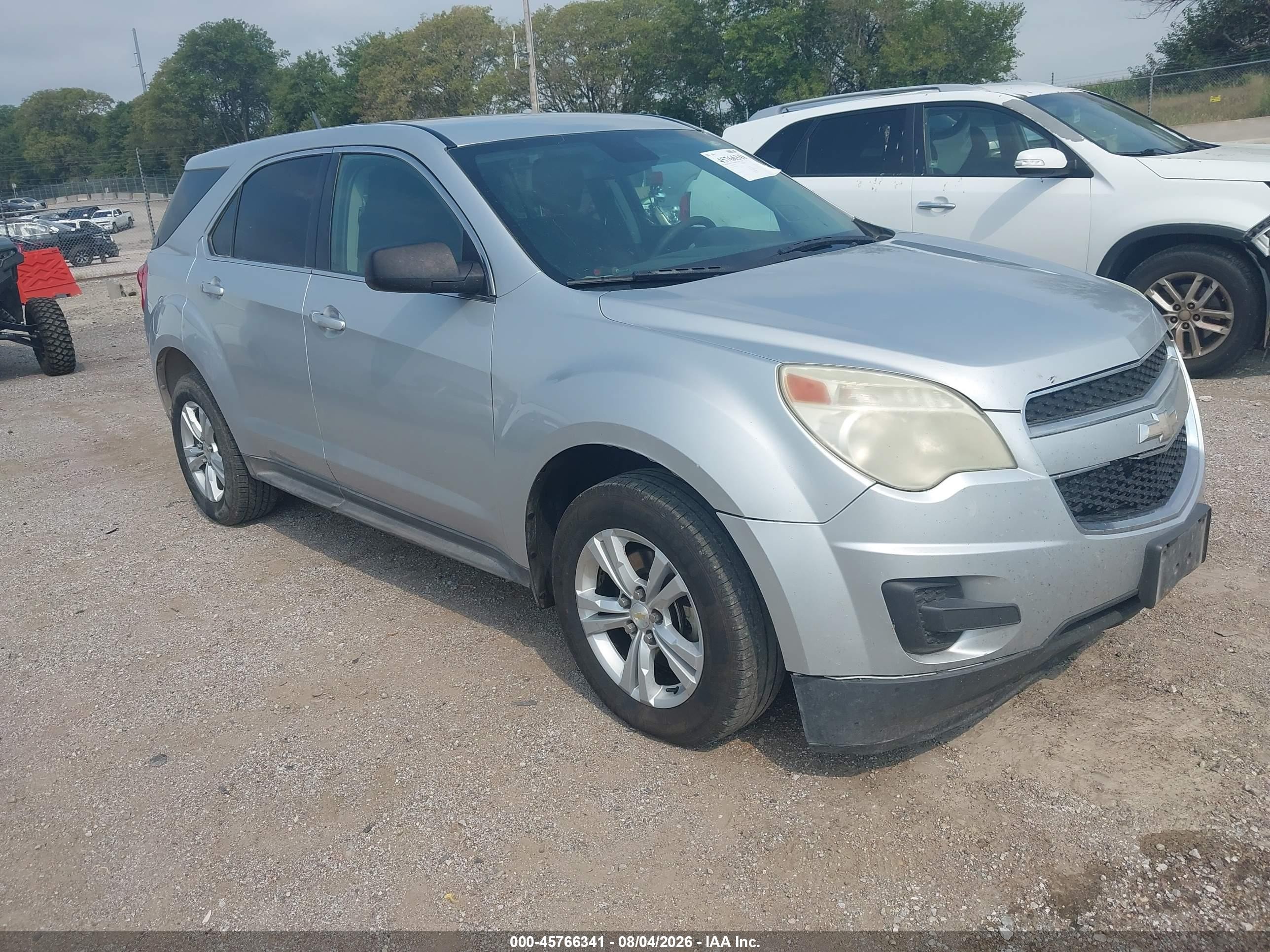 2012 Chevrolet Equinox Ls Silver vin: 2GNFLCEK0C6328938
