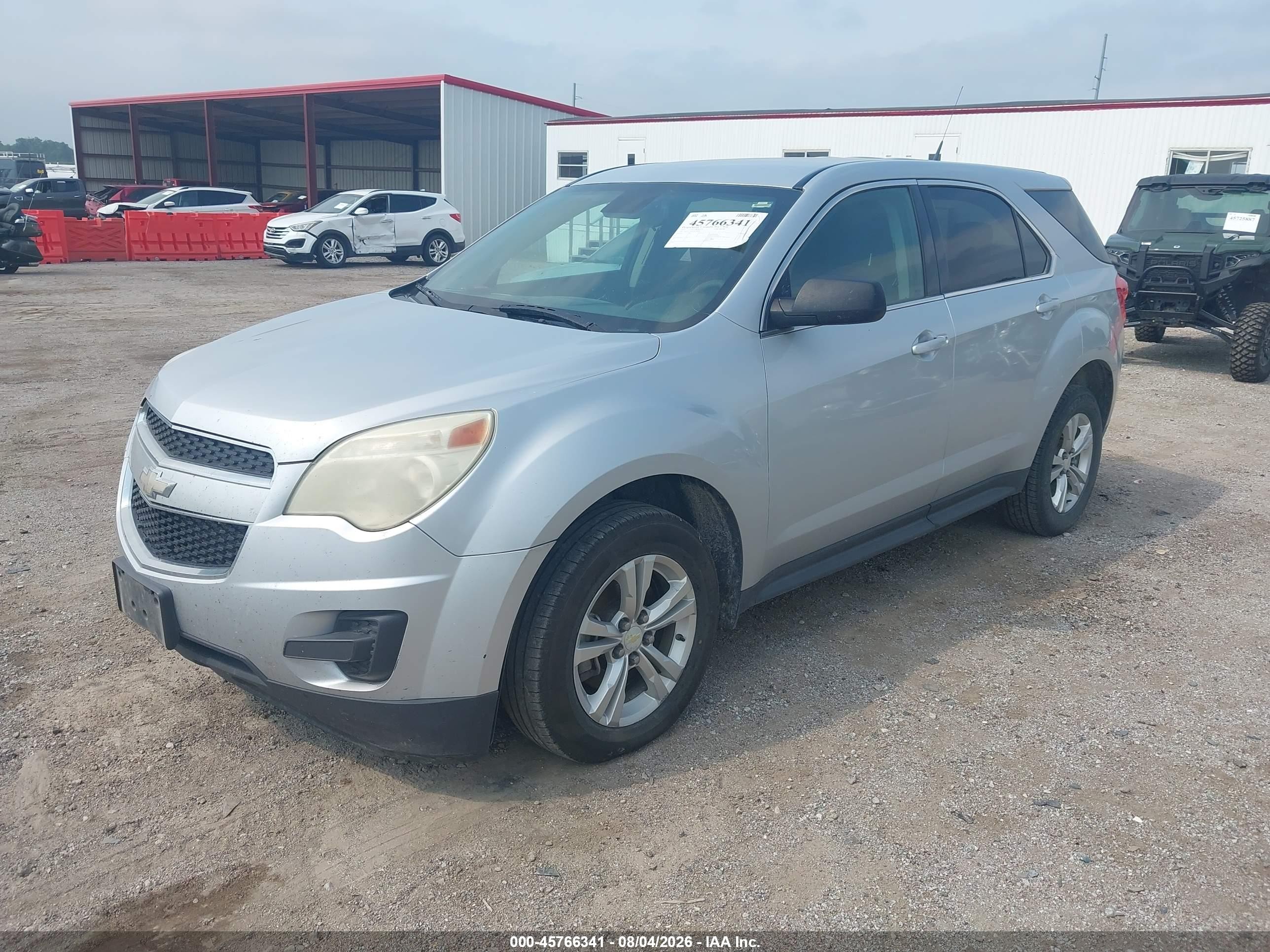 2012 Chevrolet Equinox Ls Silver vin: 2GNFLCEK0C6328938