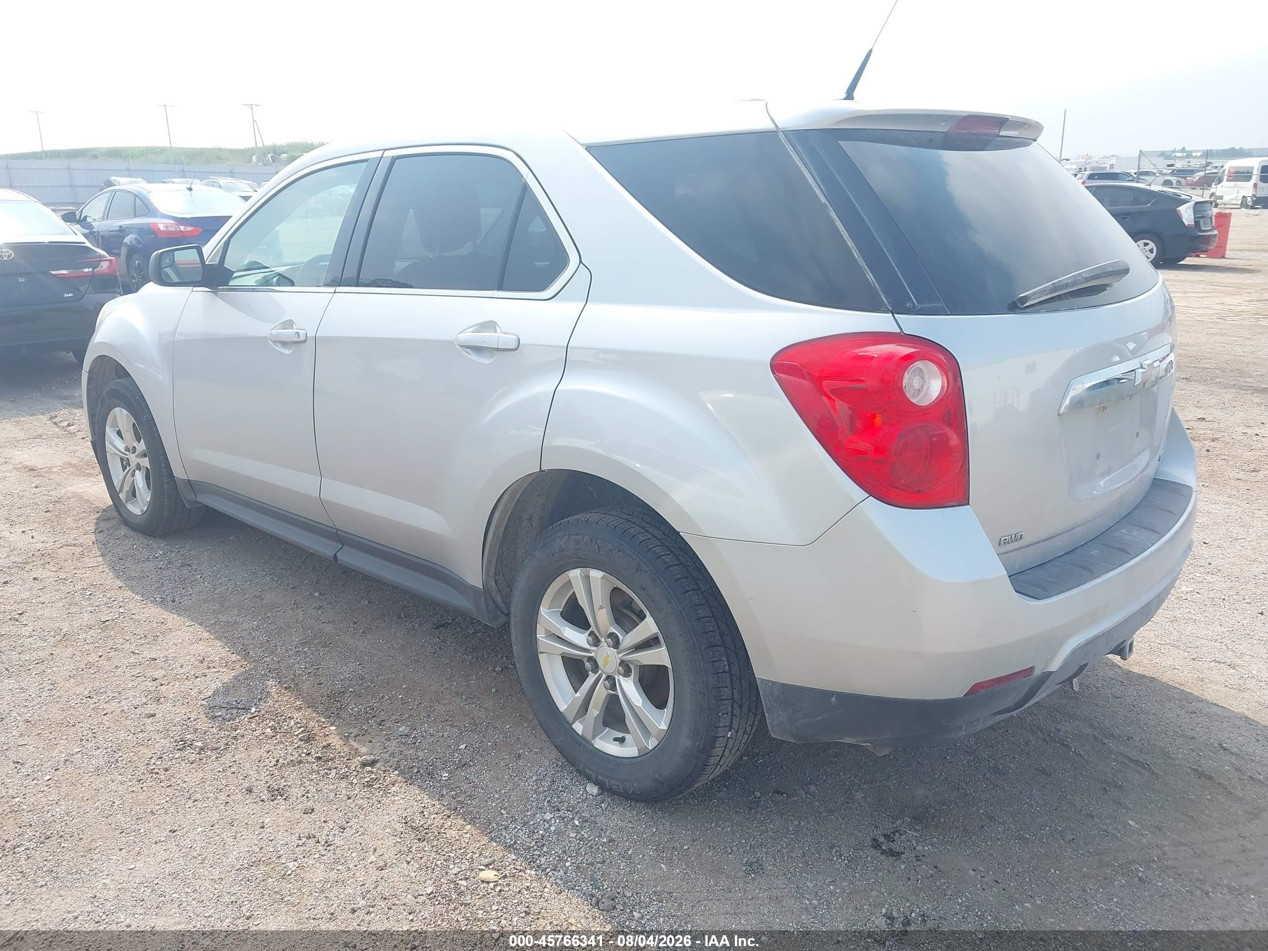 2012 Chevrolet Equinox Ls Silver vin: 2GNFLCEK0C6328938