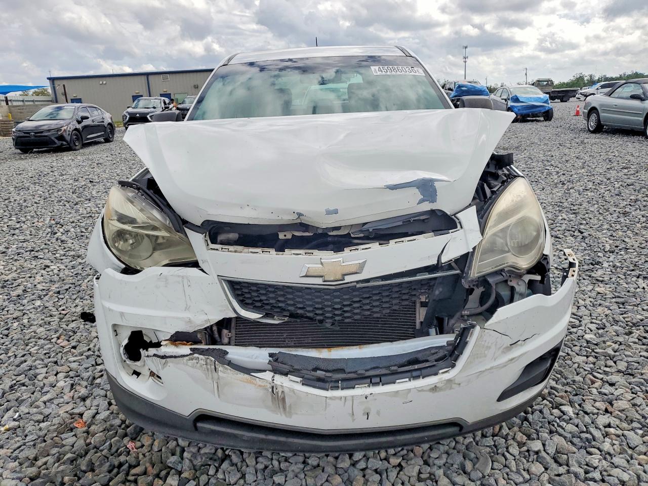 2013 Chevrolet Equinox Ls White vin: 2GNFLCEK0D6295912