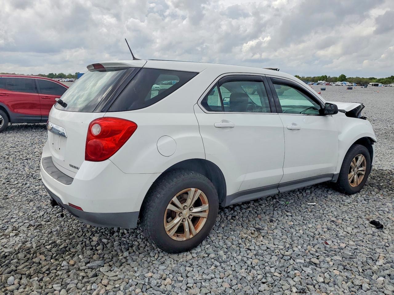 2013 Chevrolet Equinox Ls White vin: 2GNFLCEK0D6295912