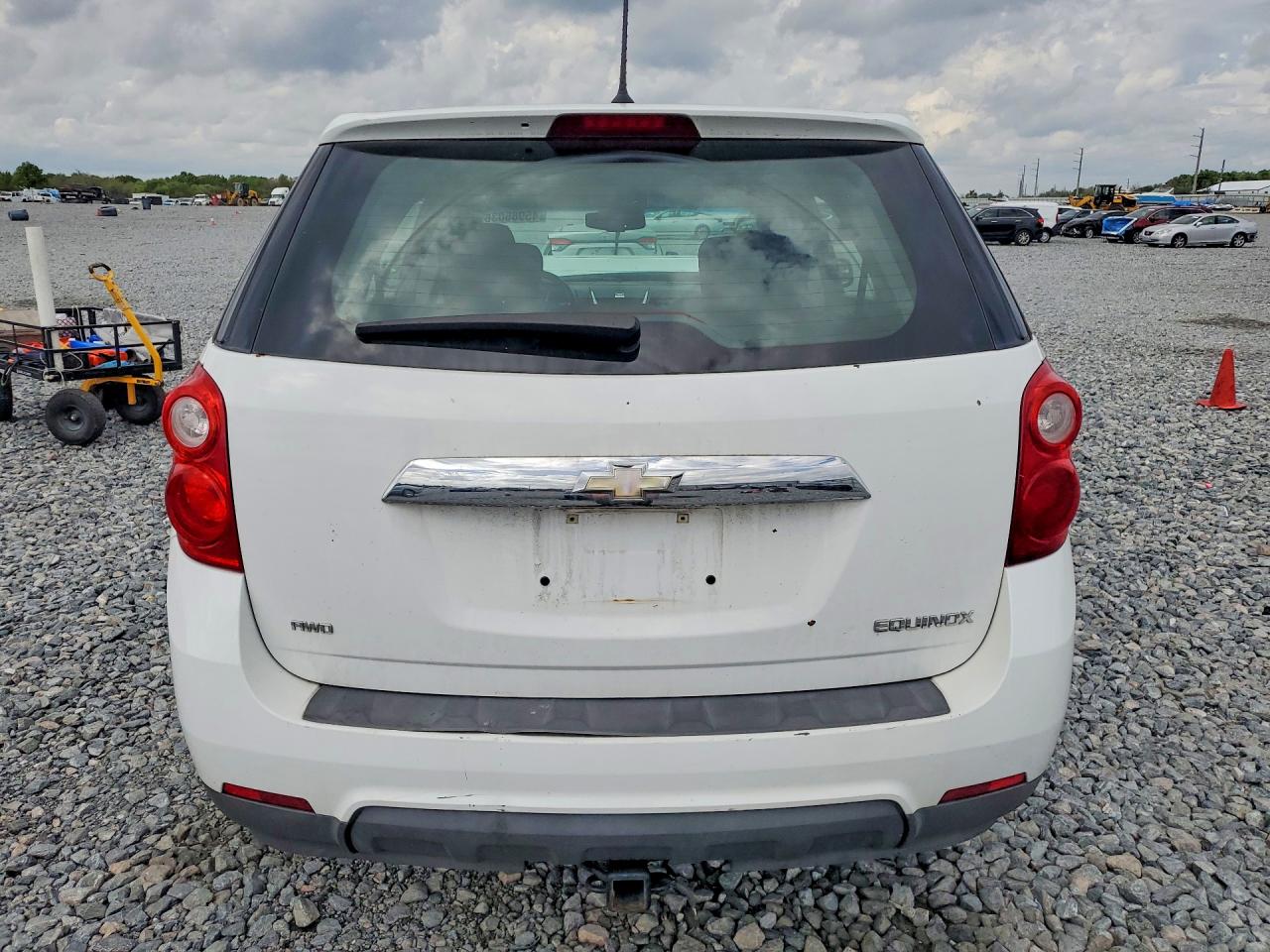 2013 Chevrolet Equinox Ls White vin: 2GNFLCEK0D6295912