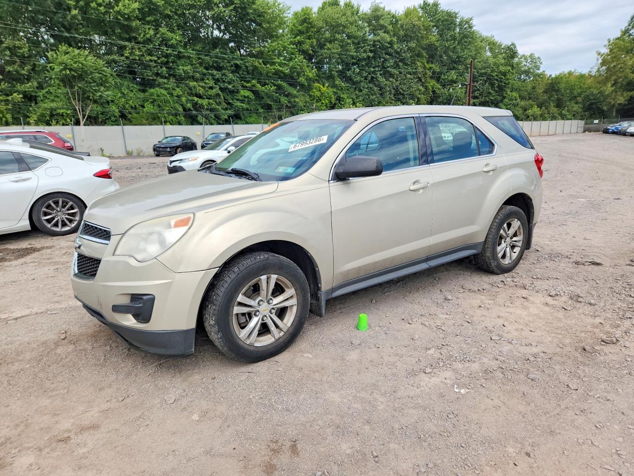2012 Chevrolet Equinox Ls Beige vin: 2GNFLCEK1C6242764