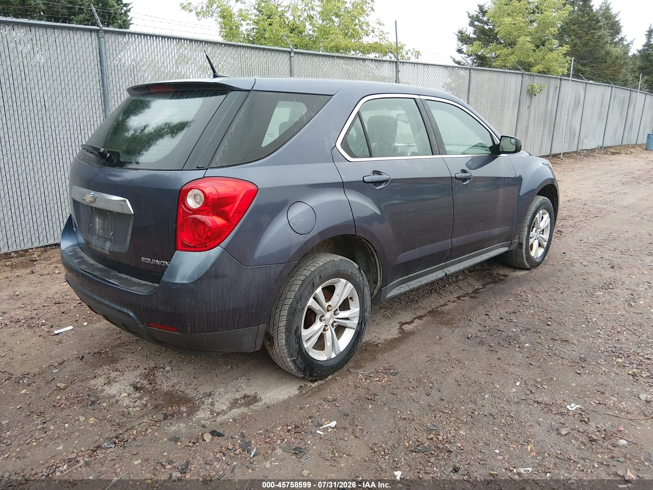 2013 Chevrolet Equinox Ls Purple vin: 2GNFLCEK1D6149177