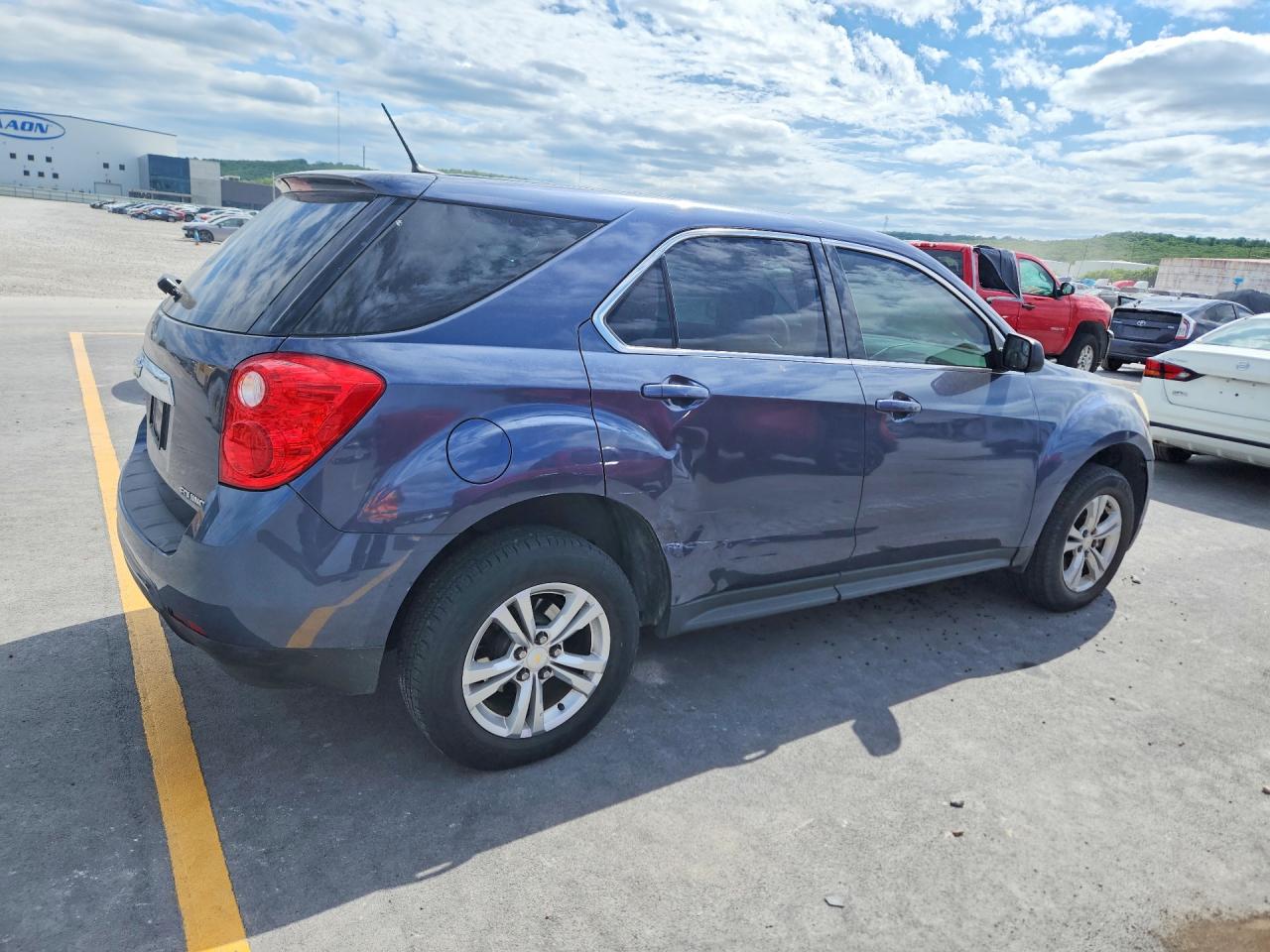 2013 Chevrolet Equinox Ls Blue vin: 2GNFLCEK1D6184138