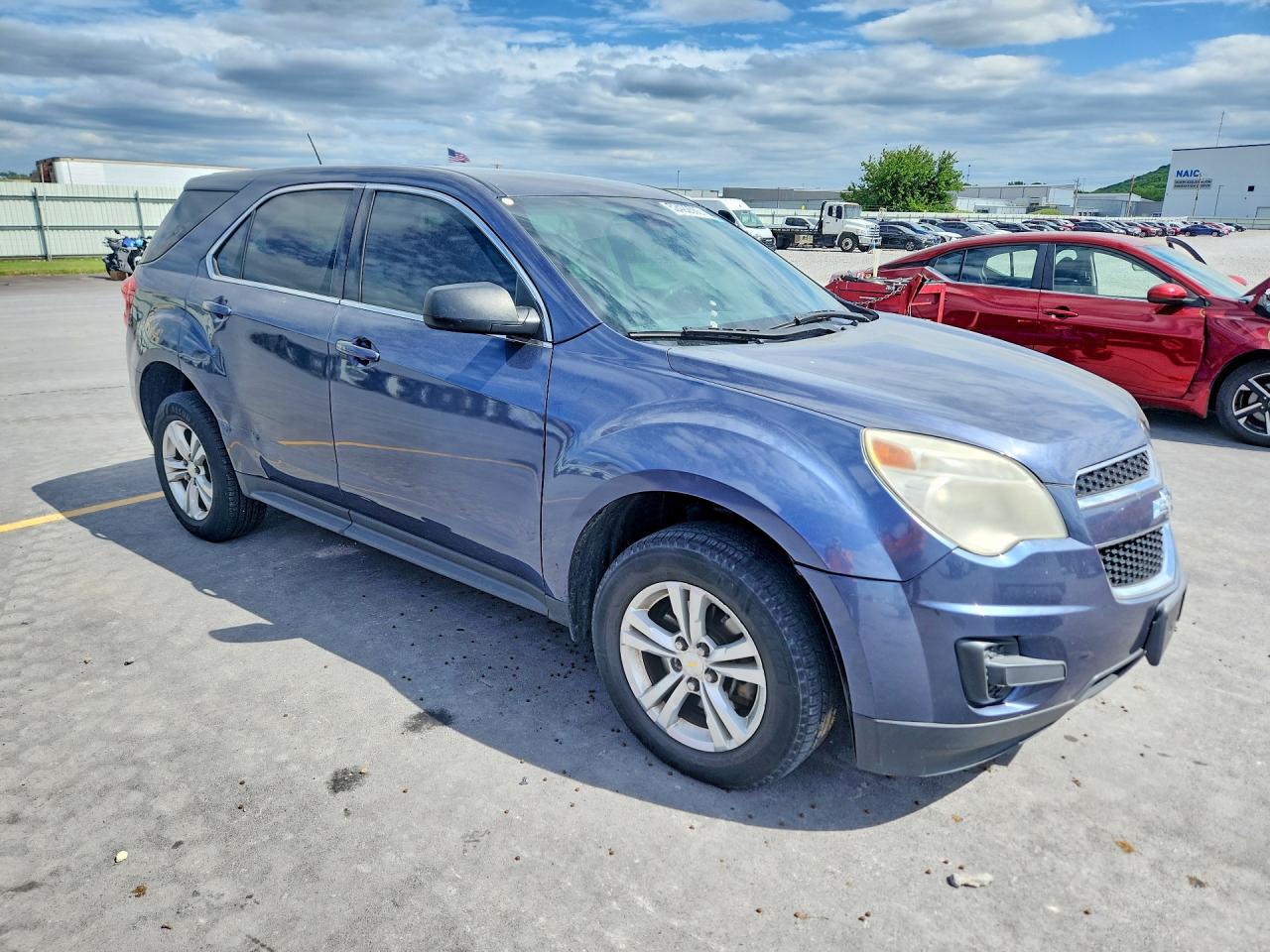2013 Chevrolet Equinox Ls Blue vin: 2GNFLCEK1D6184138
