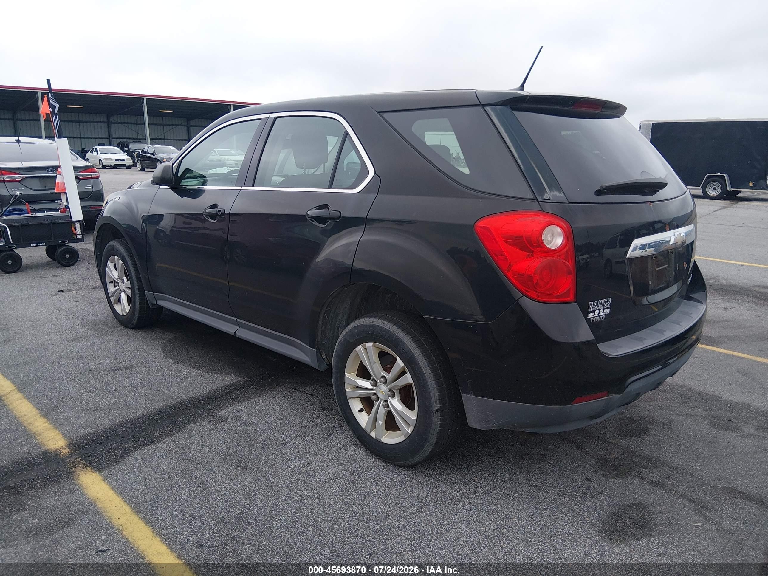 2013 Chevrolet Equinox Ls Black vin: 2GNFLCEK1D6245214