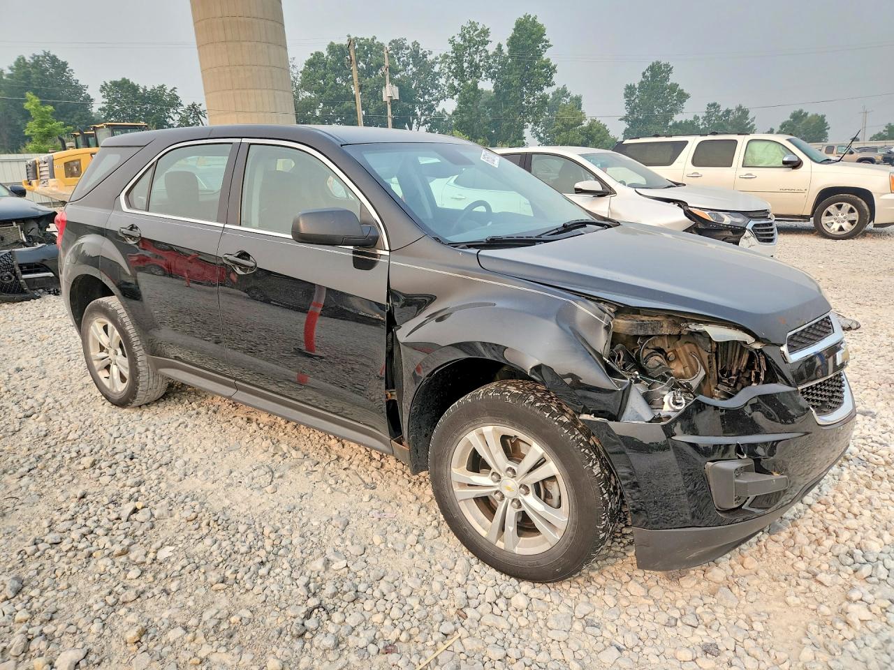 2013 Chevrolet Equinox Ls Black vin: 2GNFLCEK1D6398188
