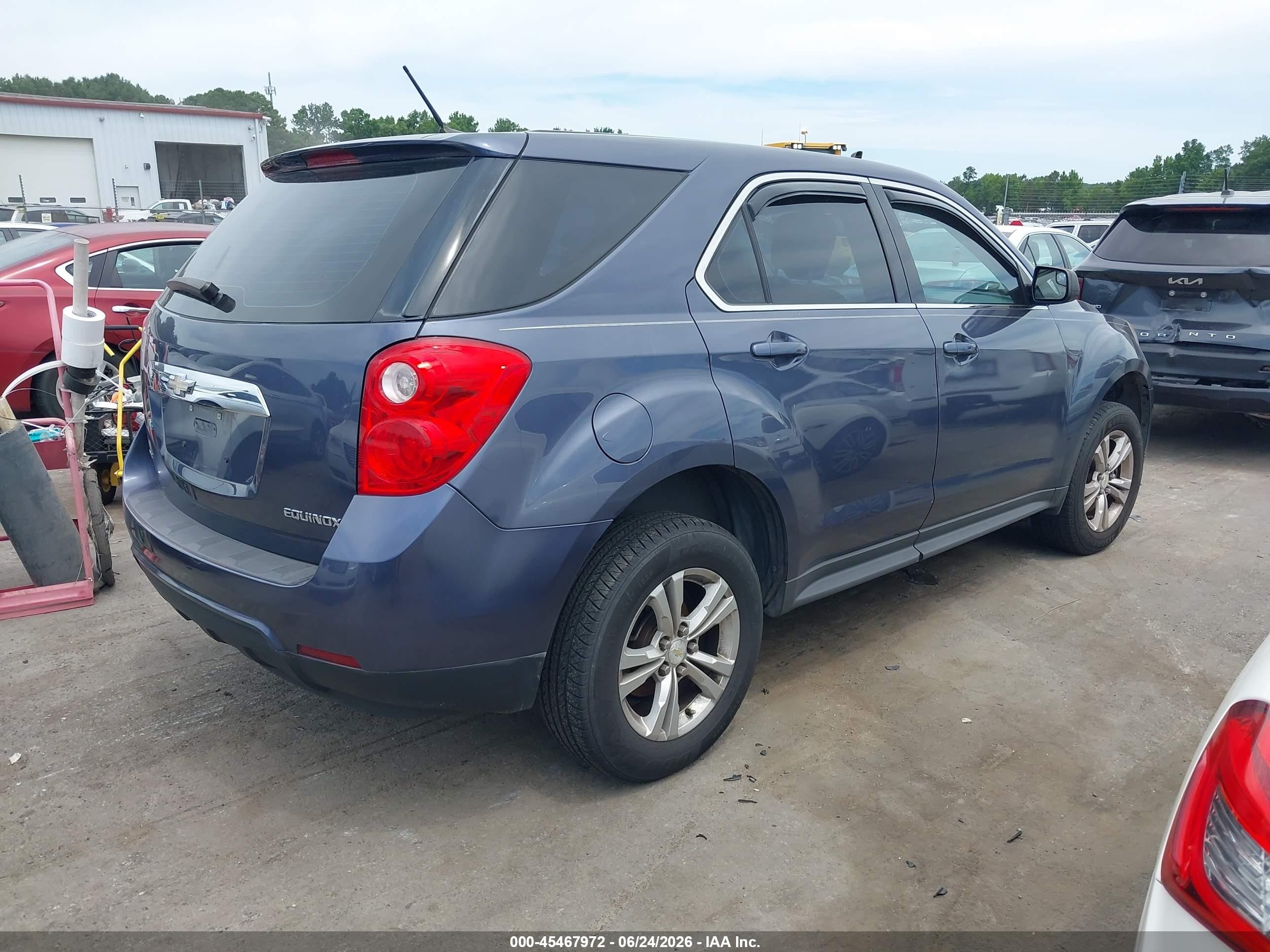 2013 Chevrolet Equinox Ls Gray vin: 2GNFLCEK1D6424398