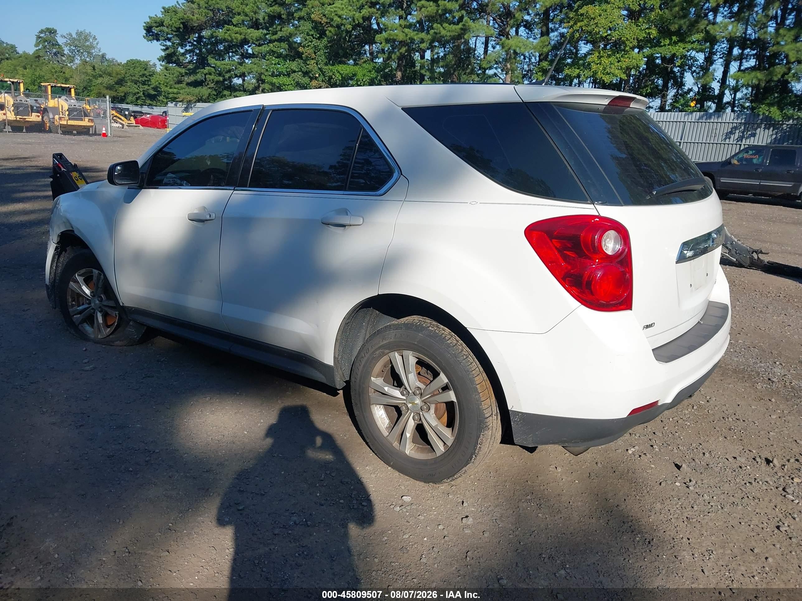 2013 Chevrolet Equinox Ls Белый vin: 2GNFLCEK2D6383621