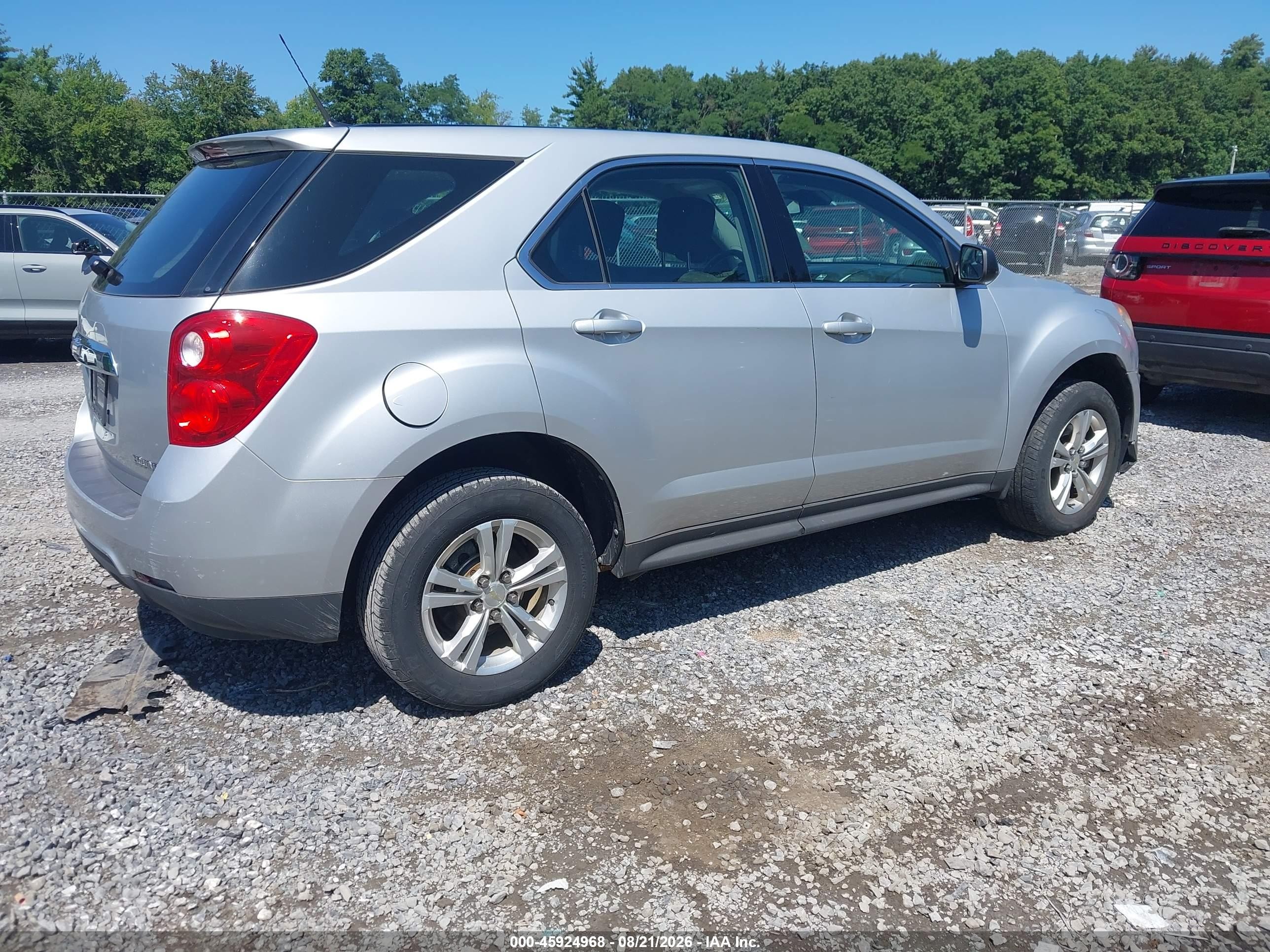 2012 Chevrolet Equinox Ls Silver vin: 2GNFLCEK3C6220183