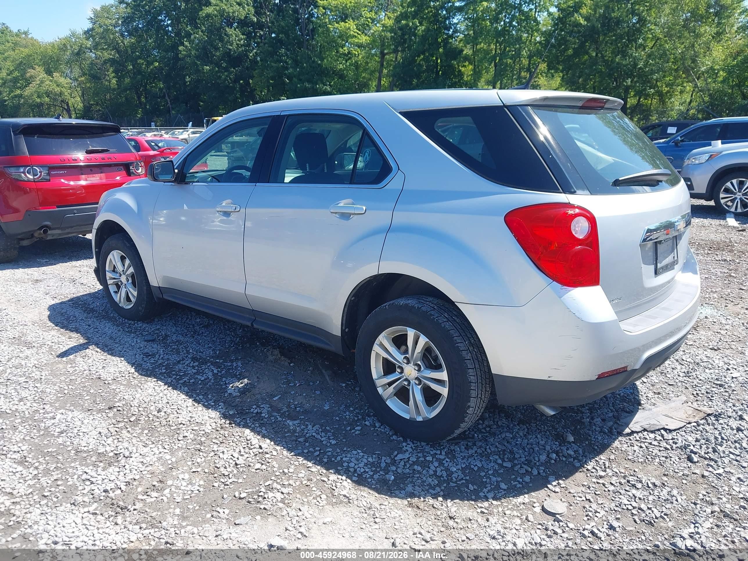 2012 Chevrolet Equinox Ls Silver vin: 2GNFLCEK3C6220183