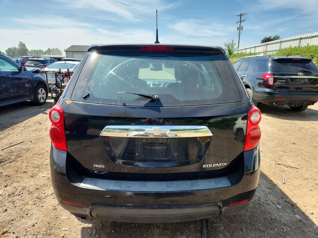 2012 Chevrolet Equinox Ls Black vin: 2GNFLCEK3C6396702