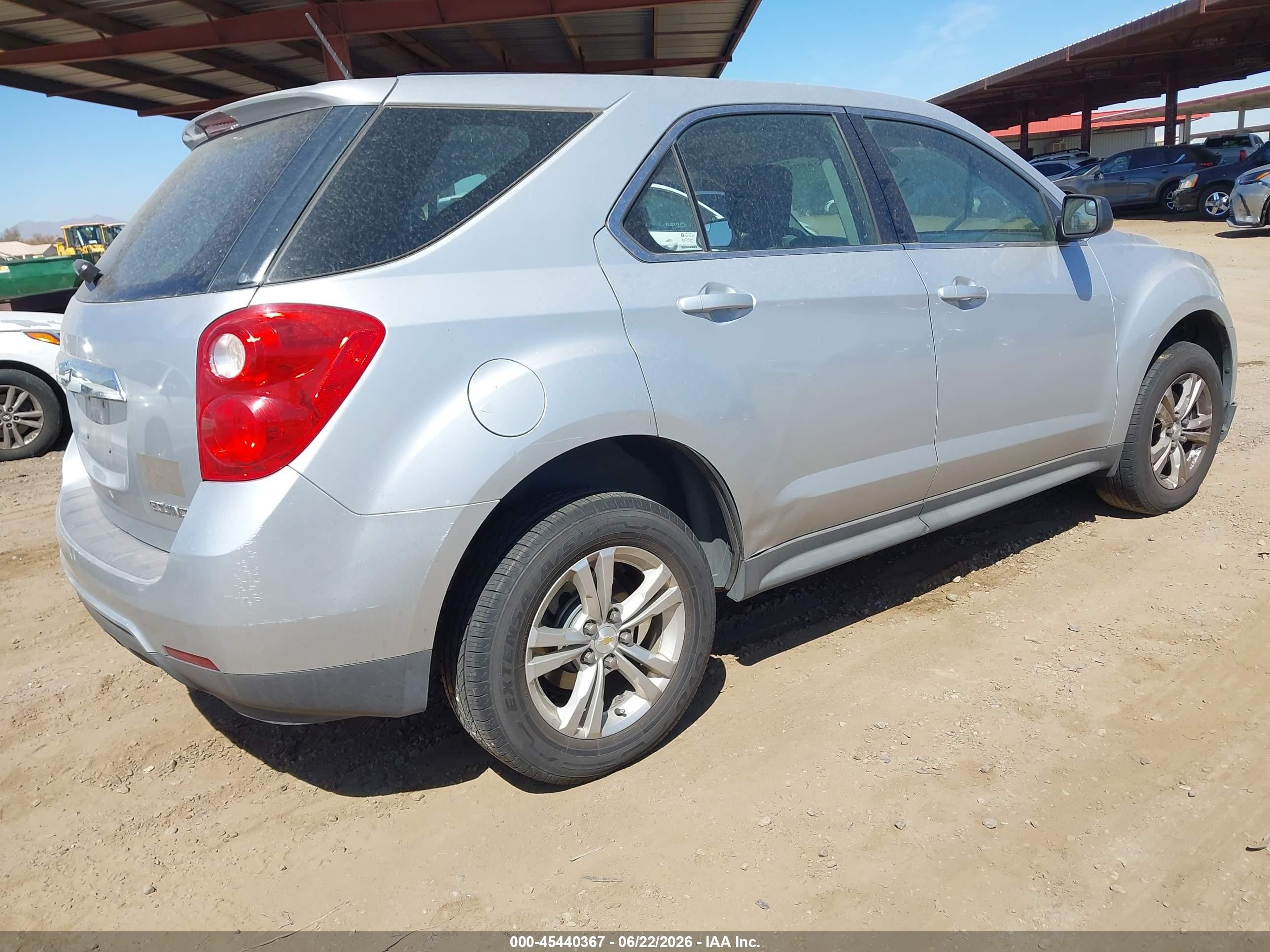 2013 Chevrolet Equinox Ls Silver vin: 2GNFLCEK3D6389606