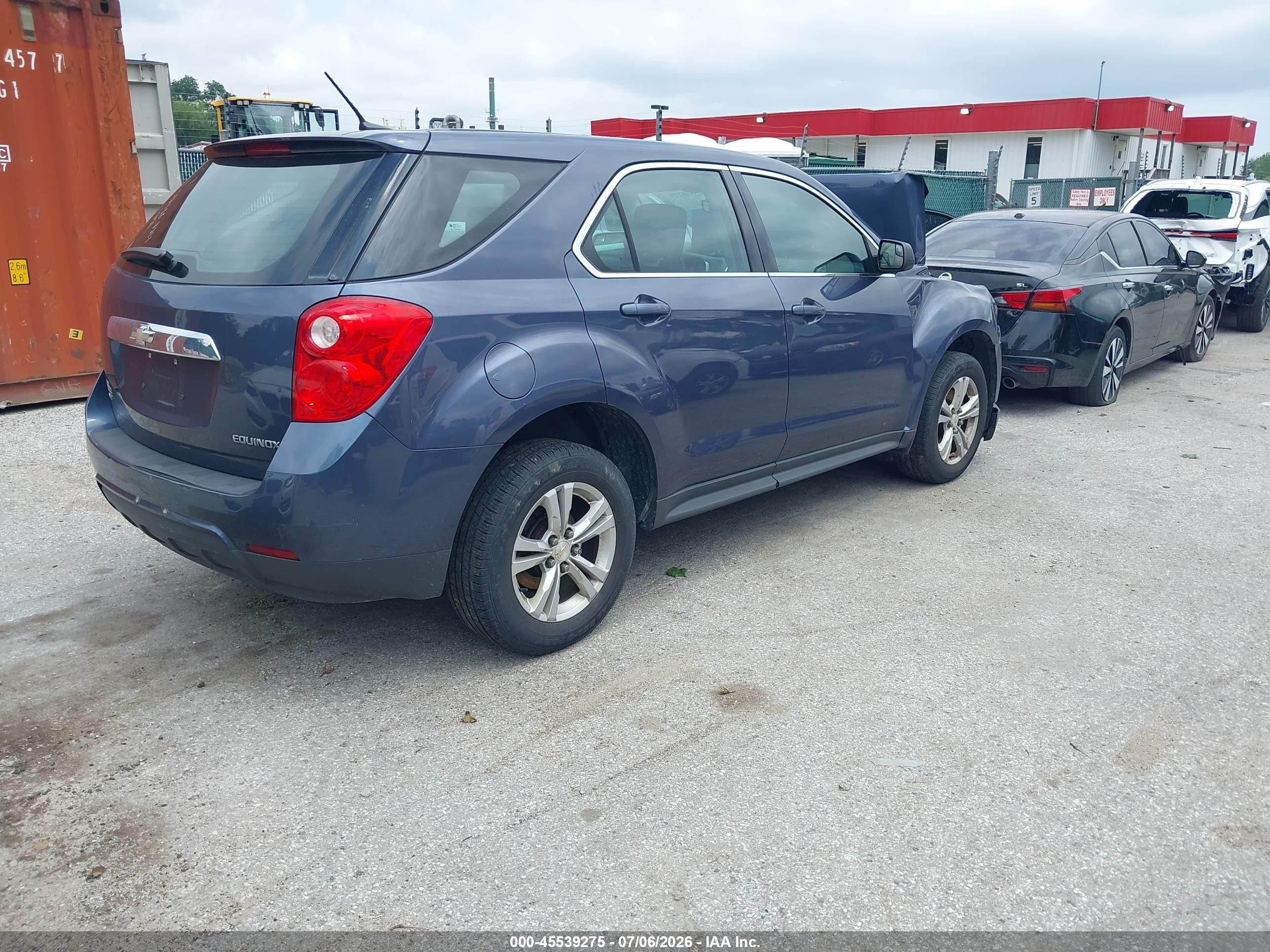 2013 Chevrolet Equinox Ls Gray vin: 2GNFLCEK3D6411863