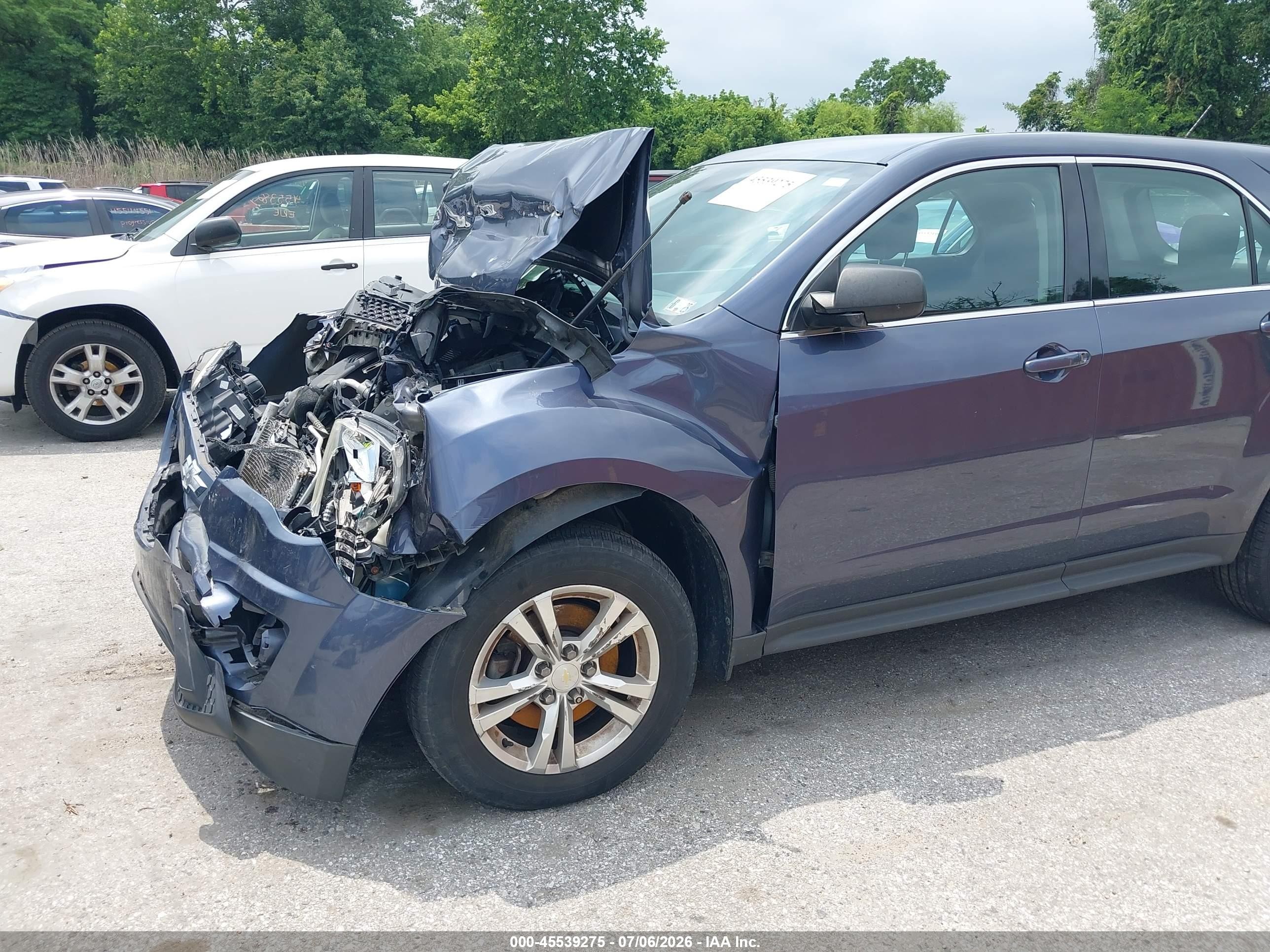 2013 Chevrolet Equinox Ls Gray vin: 2GNFLCEK3D6411863