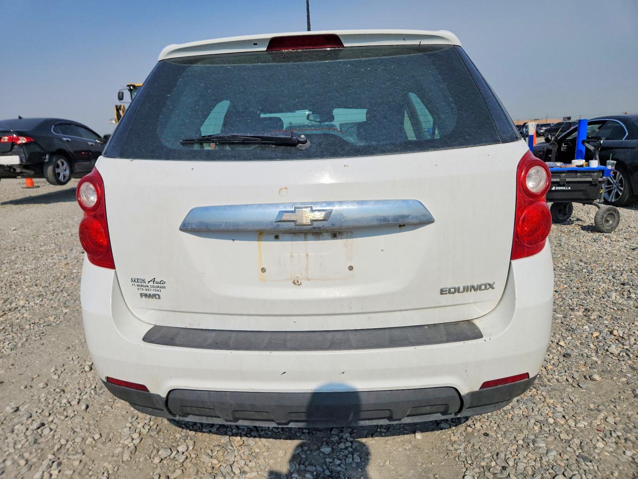 2013 Chevrolet Equinox Ls White vin: 2GNFLCEK4D6216581