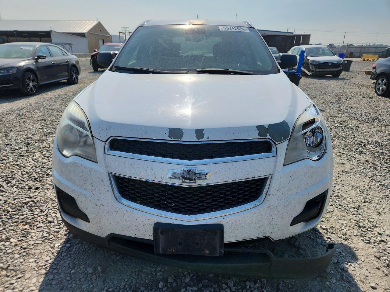 2013 Chevrolet Equinox Ls White vin: 2GNFLCEK4D6216581