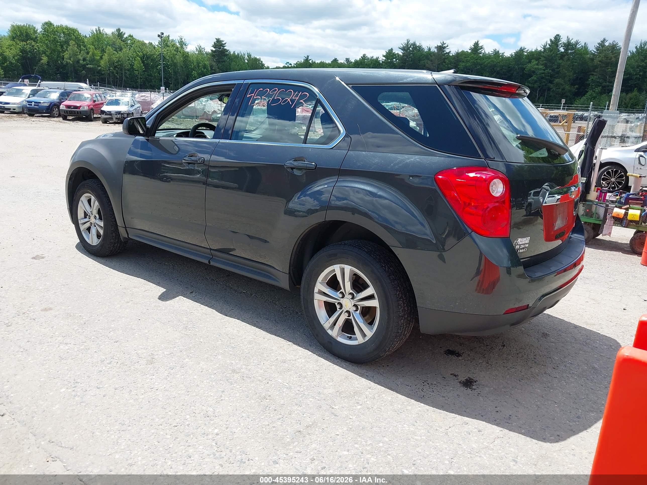 2013 Chevrolet Equinox Ls Gray vin: 2GNFLCEK4D6225927