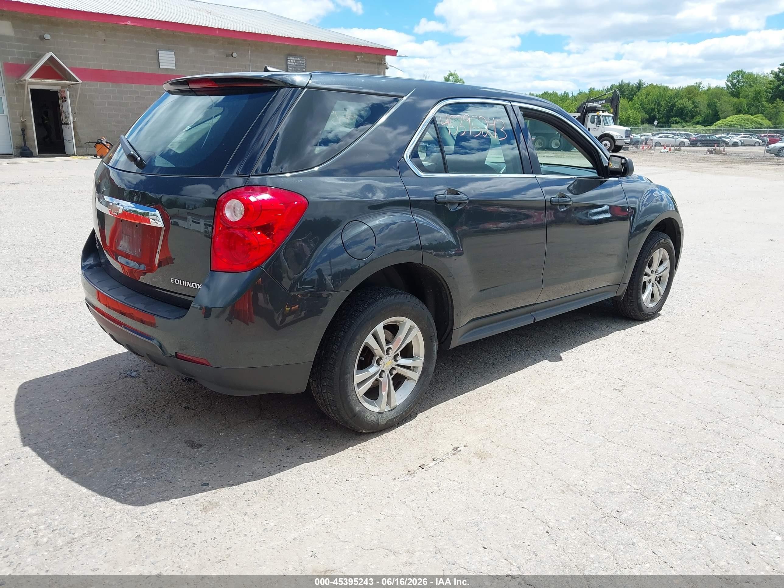 2013 Chevrolet Equinox Ls Gray vin: 2GNFLCEK4D6225927