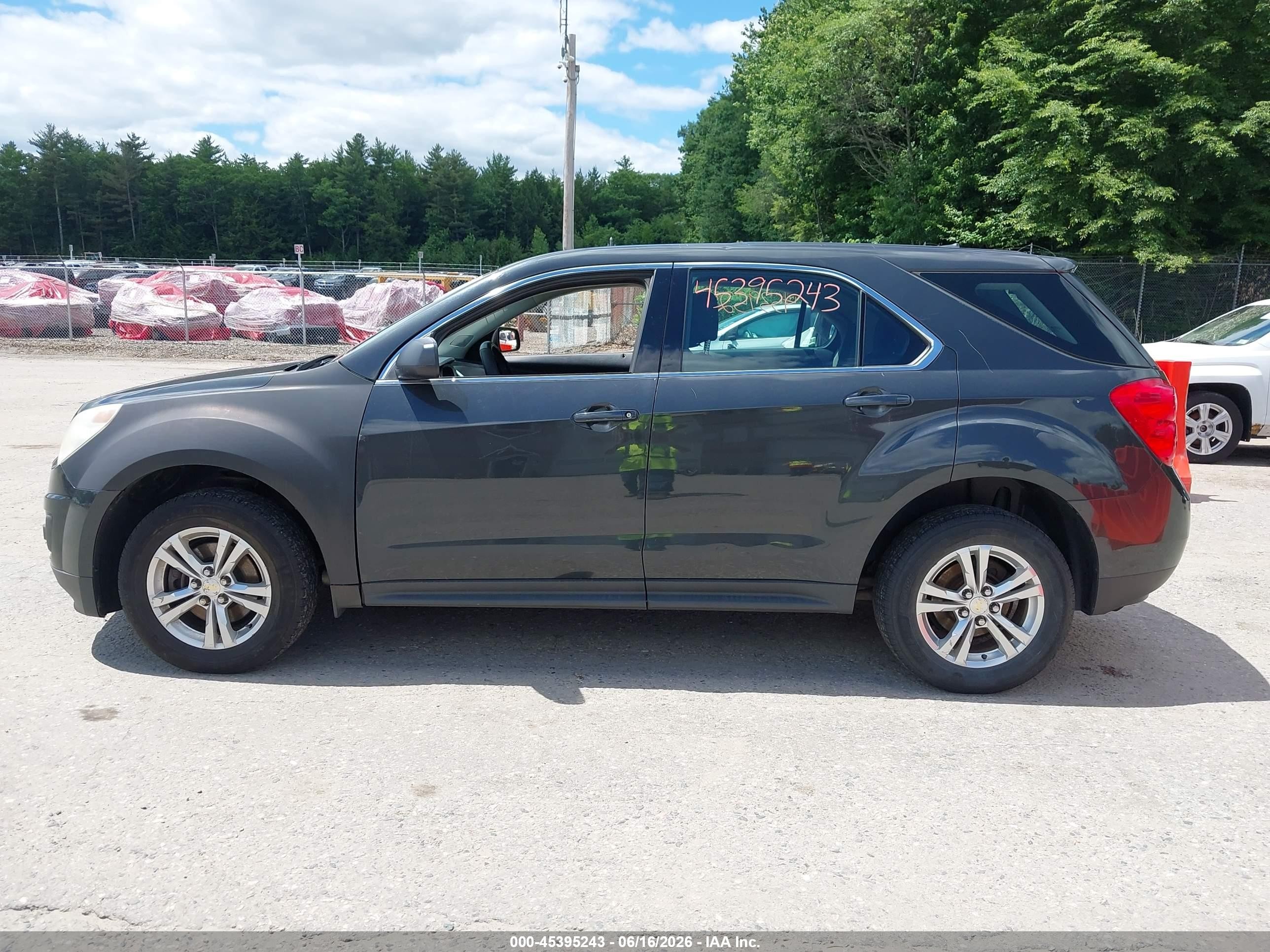 2013 Chevrolet Equinox Ls Gray vin: 2GNFLCEK4D6225927
