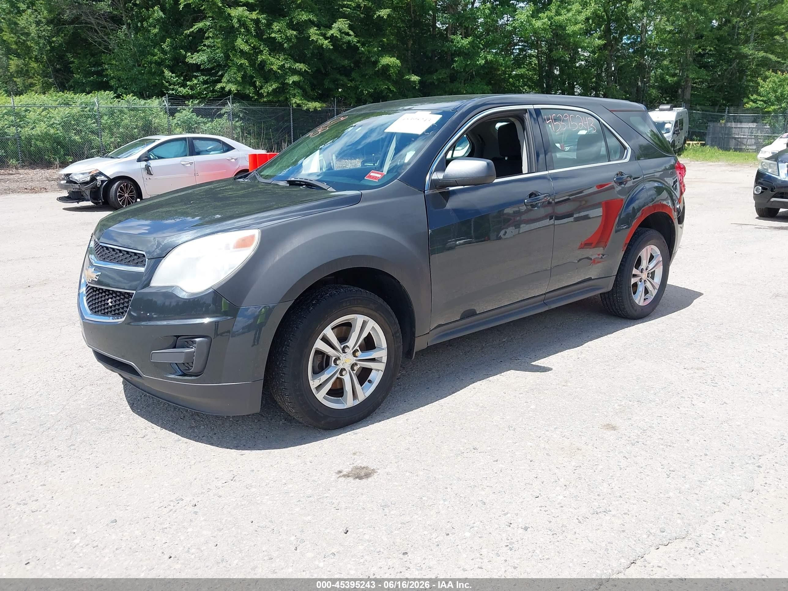 2013 Chevrolet Equinox Ls Gray vin: 2GNFLCEK4D6225927