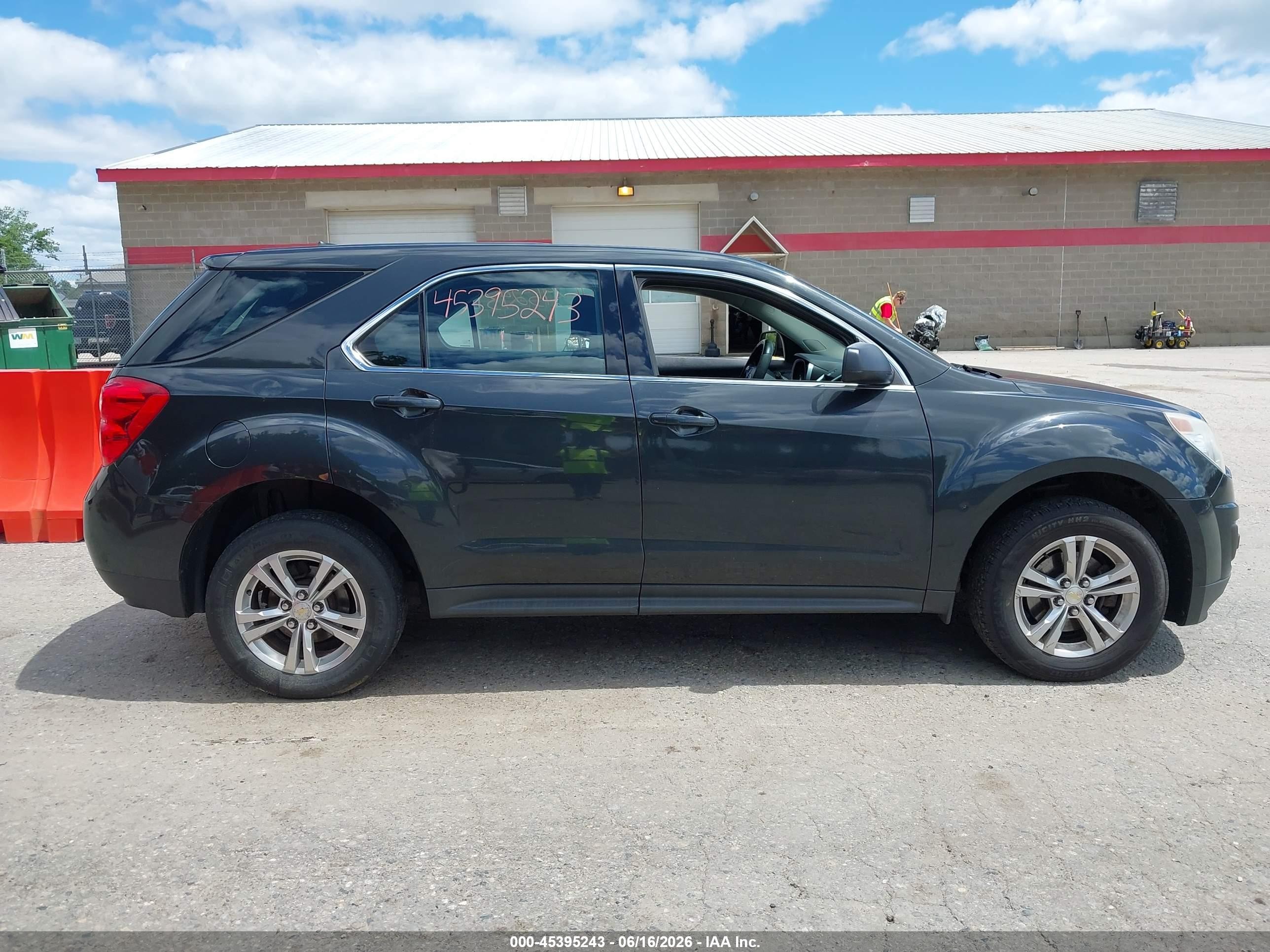 2013 Chevrolet Equinox Ls Gray vin: 2GNFLCEK4D6225927