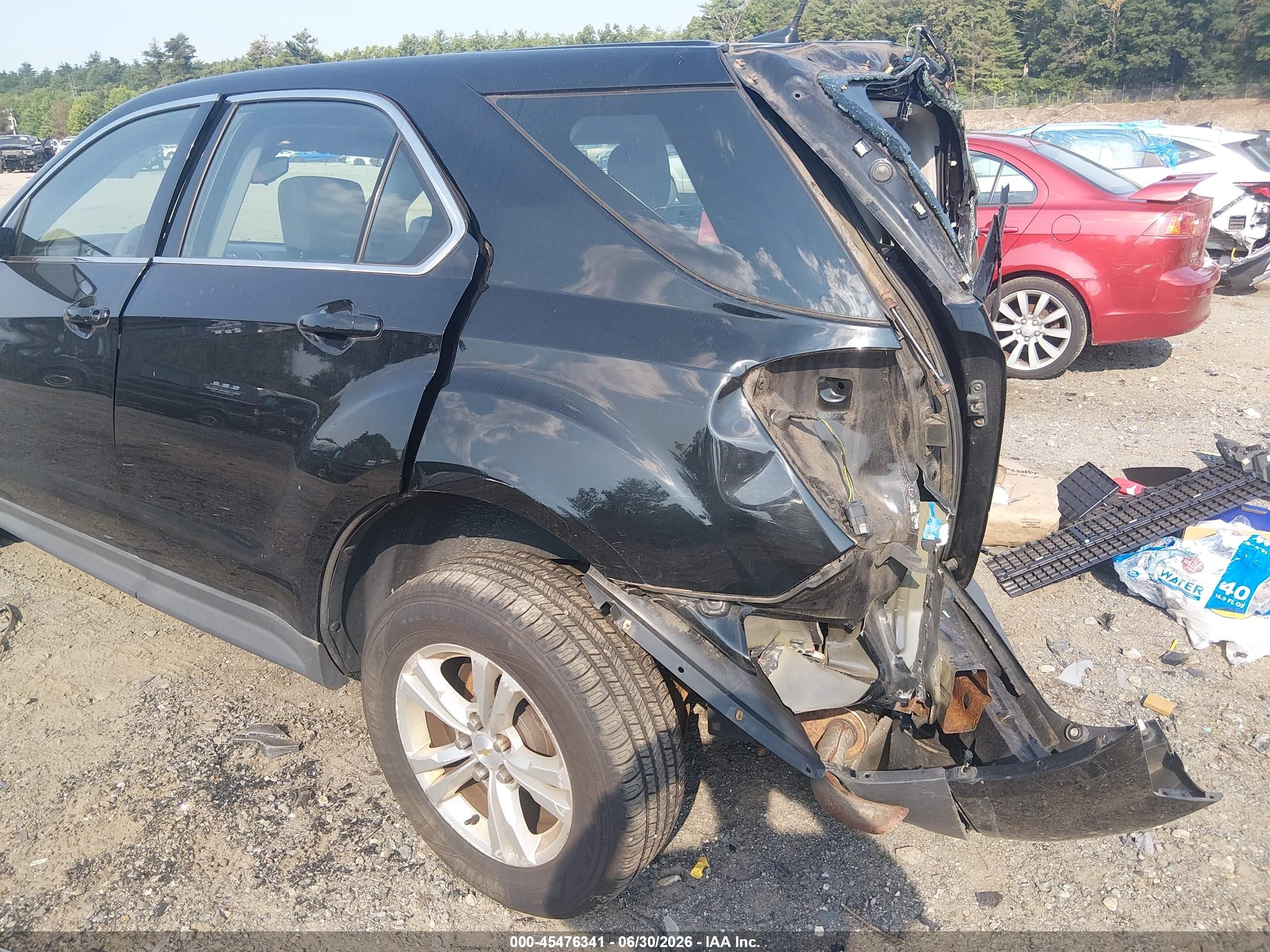 2013 Chevrolet Equinox Ls Black vin: 2GNFLCEK4D6256692
