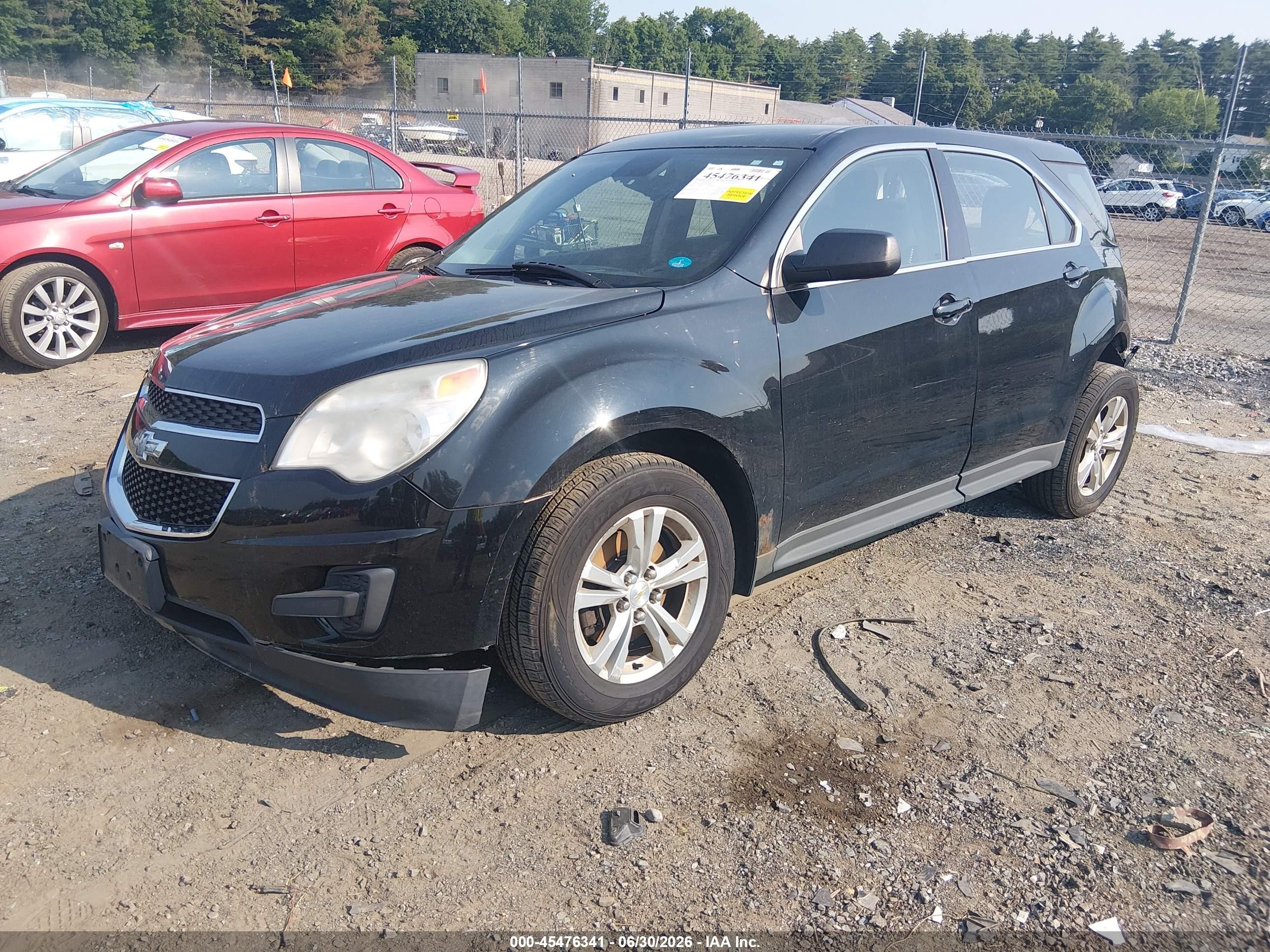 2013 Chevrolet Equinox Ls Black vin: 2GNFLCEK4D6256692