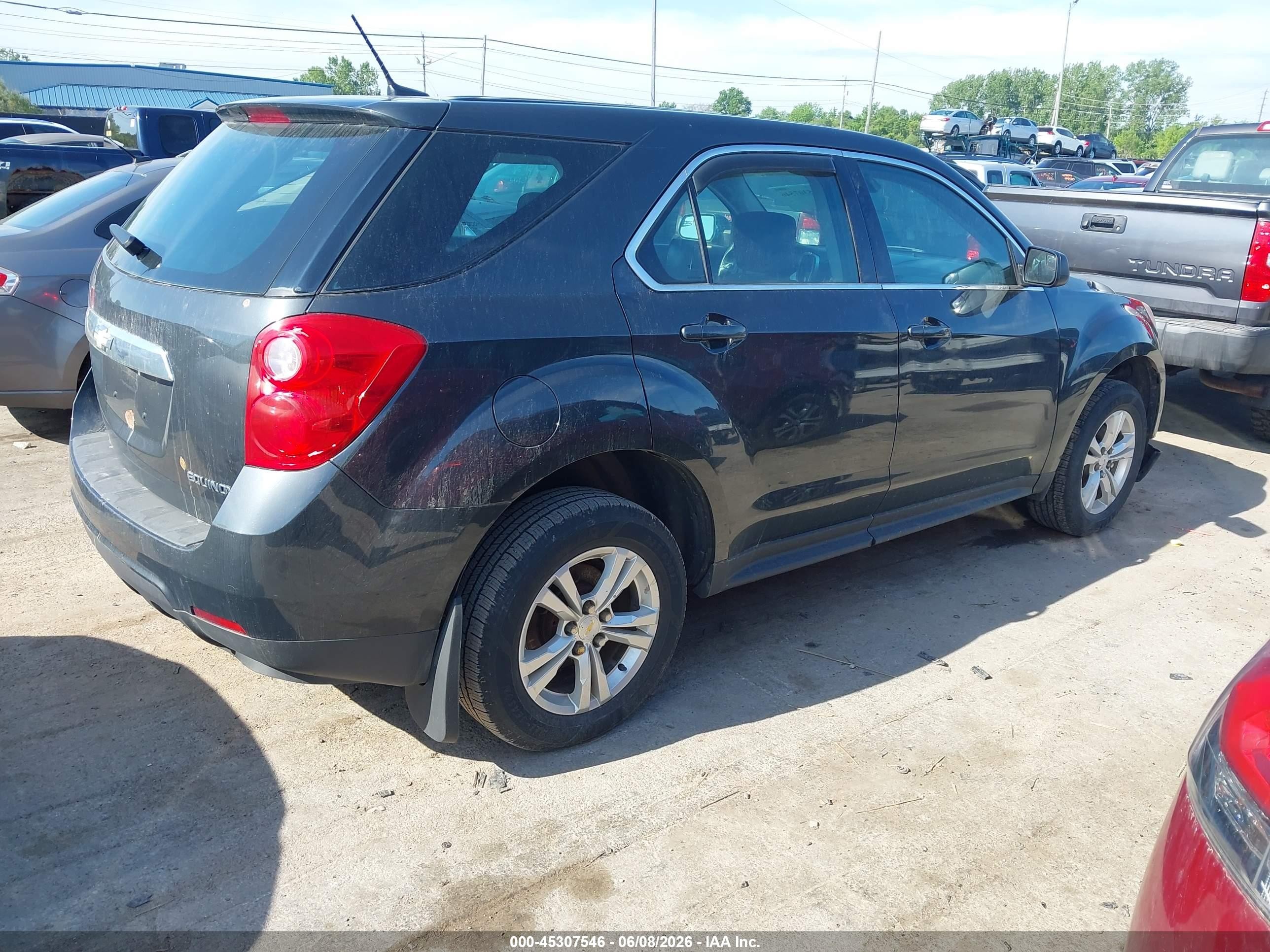 2013 Chevrolet Equinox Ls Black vin: 2GNFLCEK4D6325896