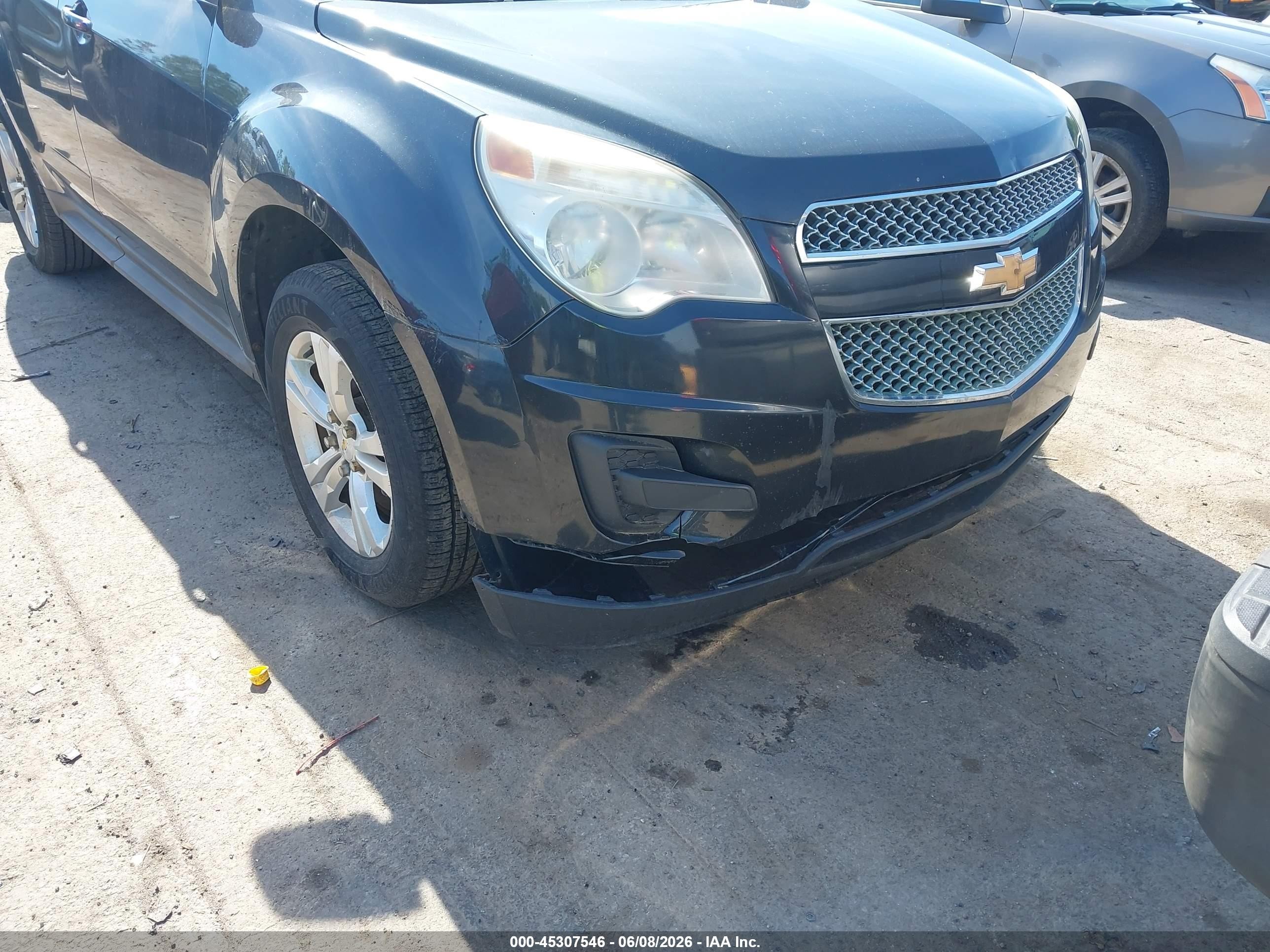 2013 Chevrolet Equinox Ls Black vin: 2GNFLCEK4D6325896