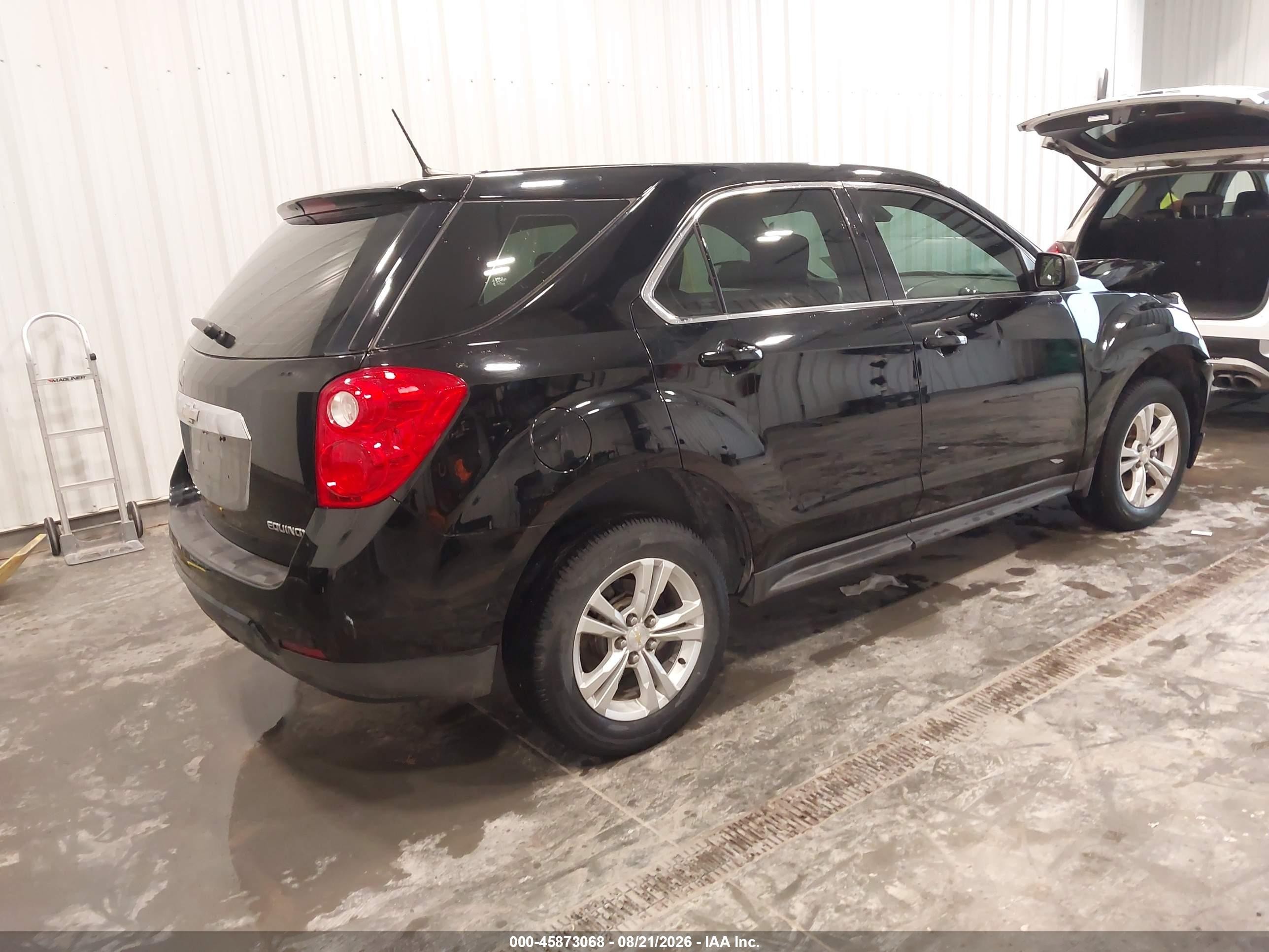 2013 Chevrolet Equinox Ls Black vin: 2GNFLCEK4D6371728