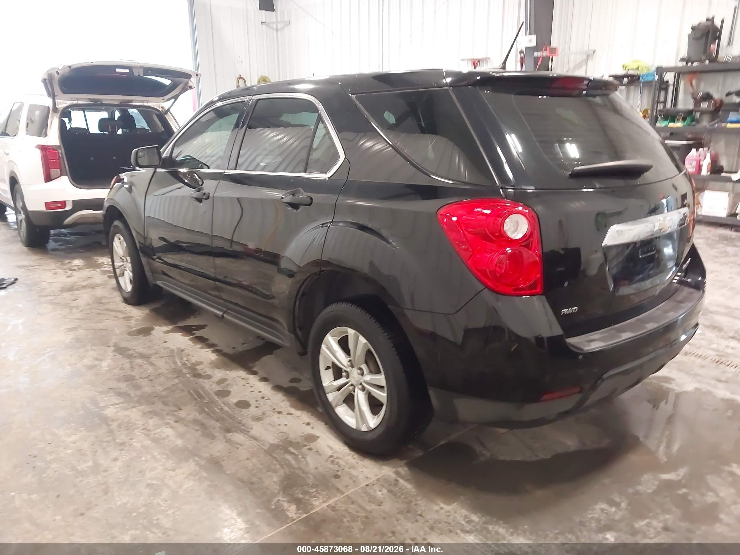 2013 Chevrolet Equinox Ls Black vin: 2GNFLCEK4D6371728