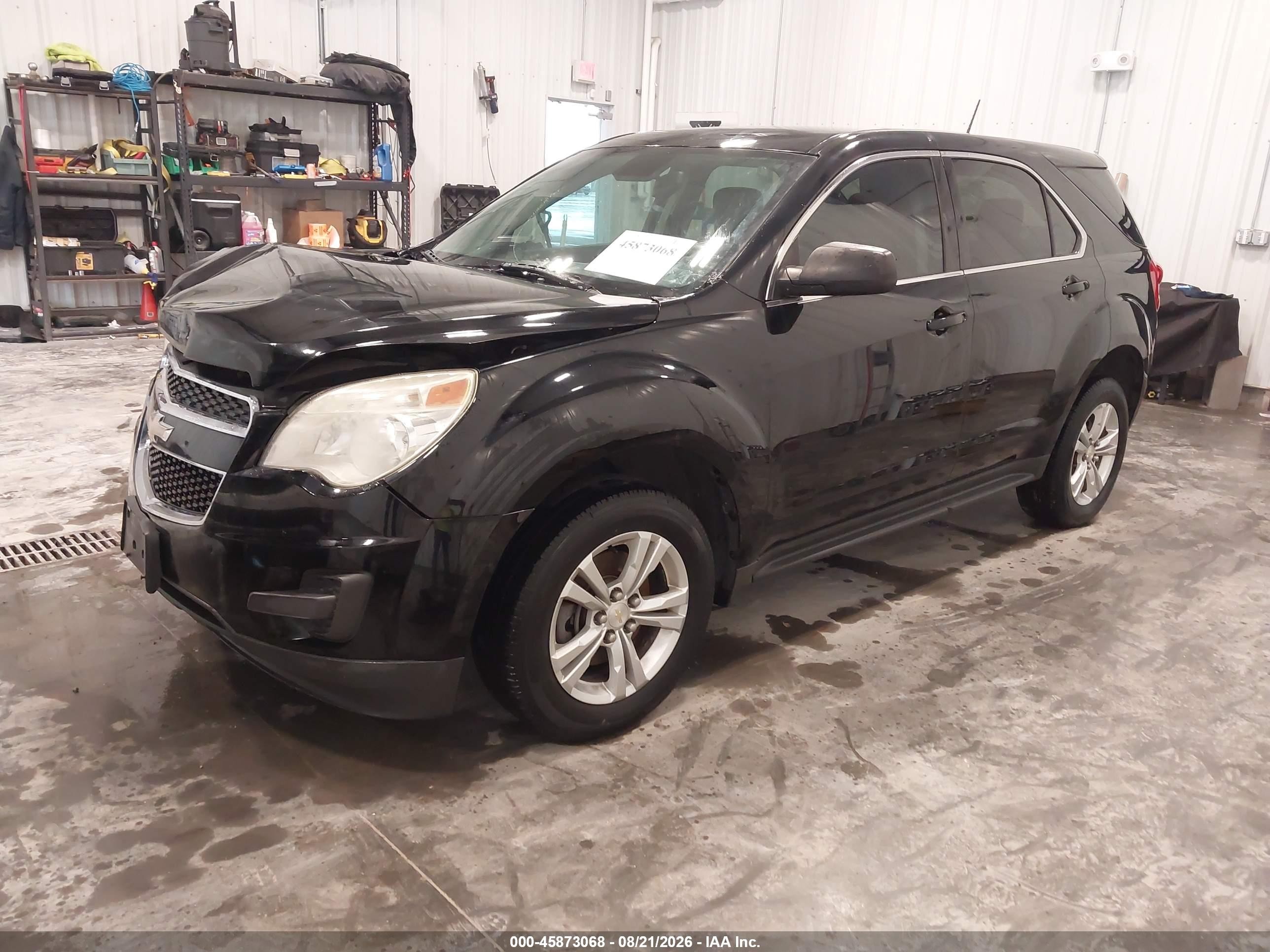 2013 Chevrolet Equinox Ls Black vin: 2GNFLCEK4D6371728