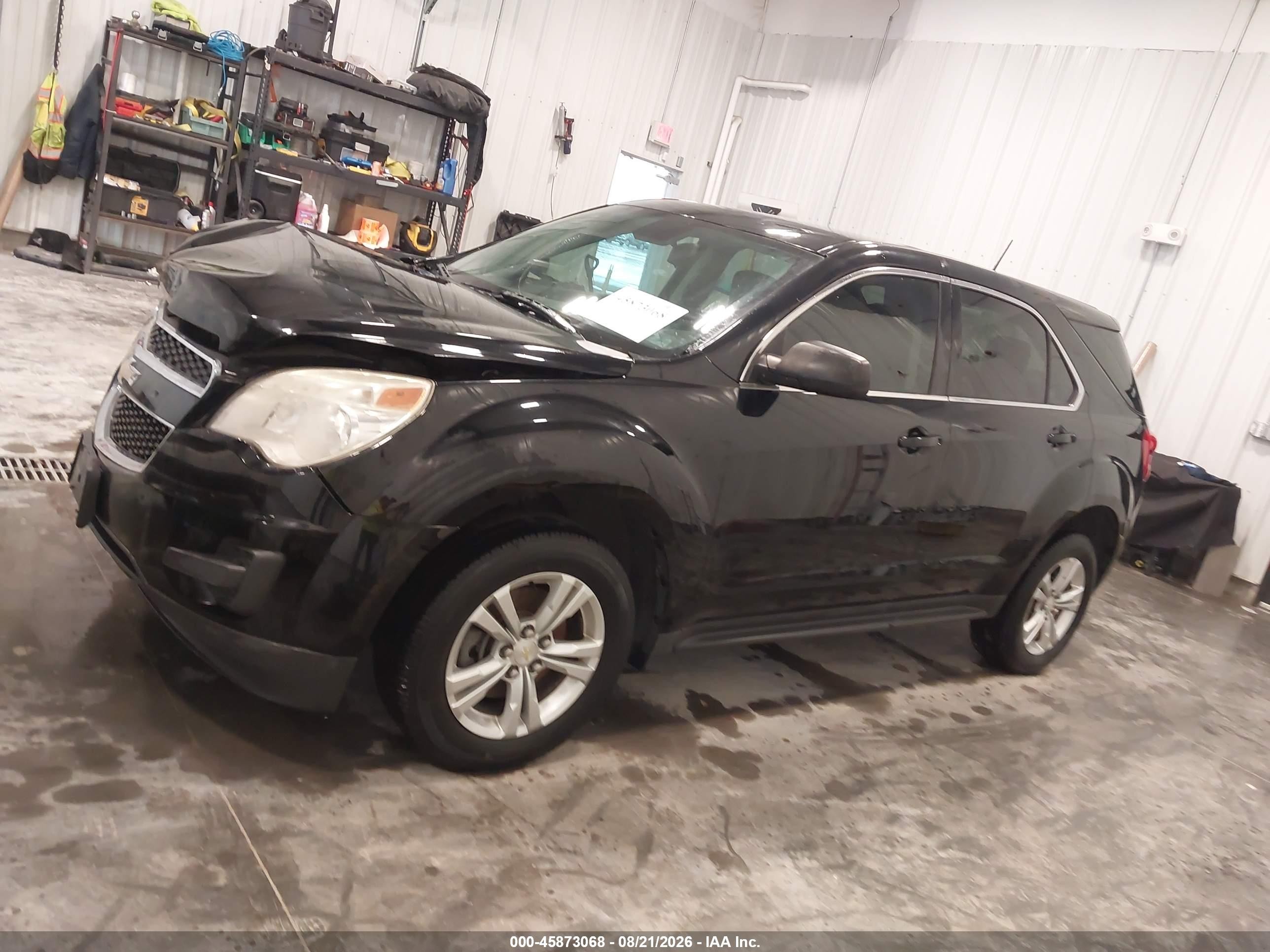 2013 Chevrolet Equinox Ls Black vin: 2GNFLCEK4D6371728