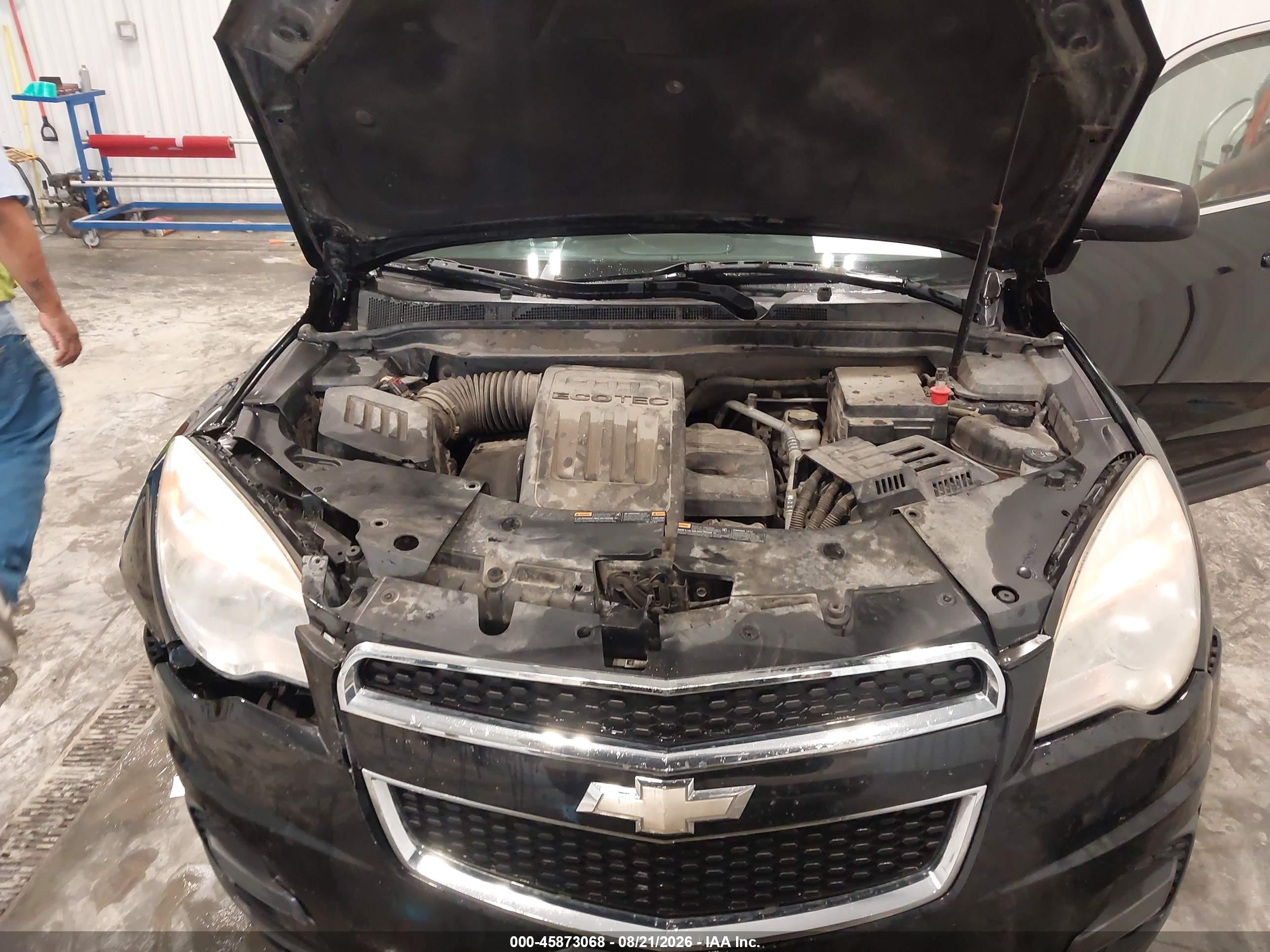 2013 Chevrolet Equinox Ls Black vin: 2GNFLCEK4D6371728