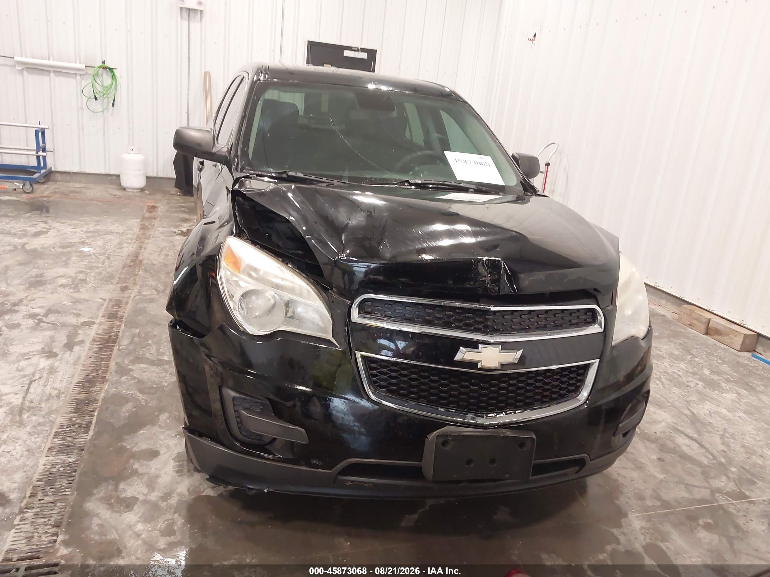 2013 Chevrolet Equinox Ls Black vin: 2GNFLCEK4D6371728